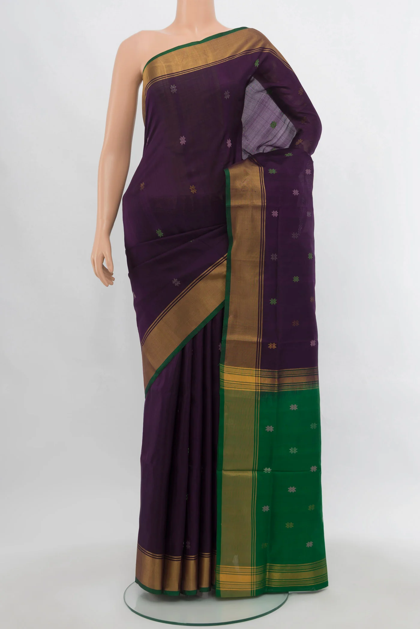 Navy Blue Uppada Silk Saree