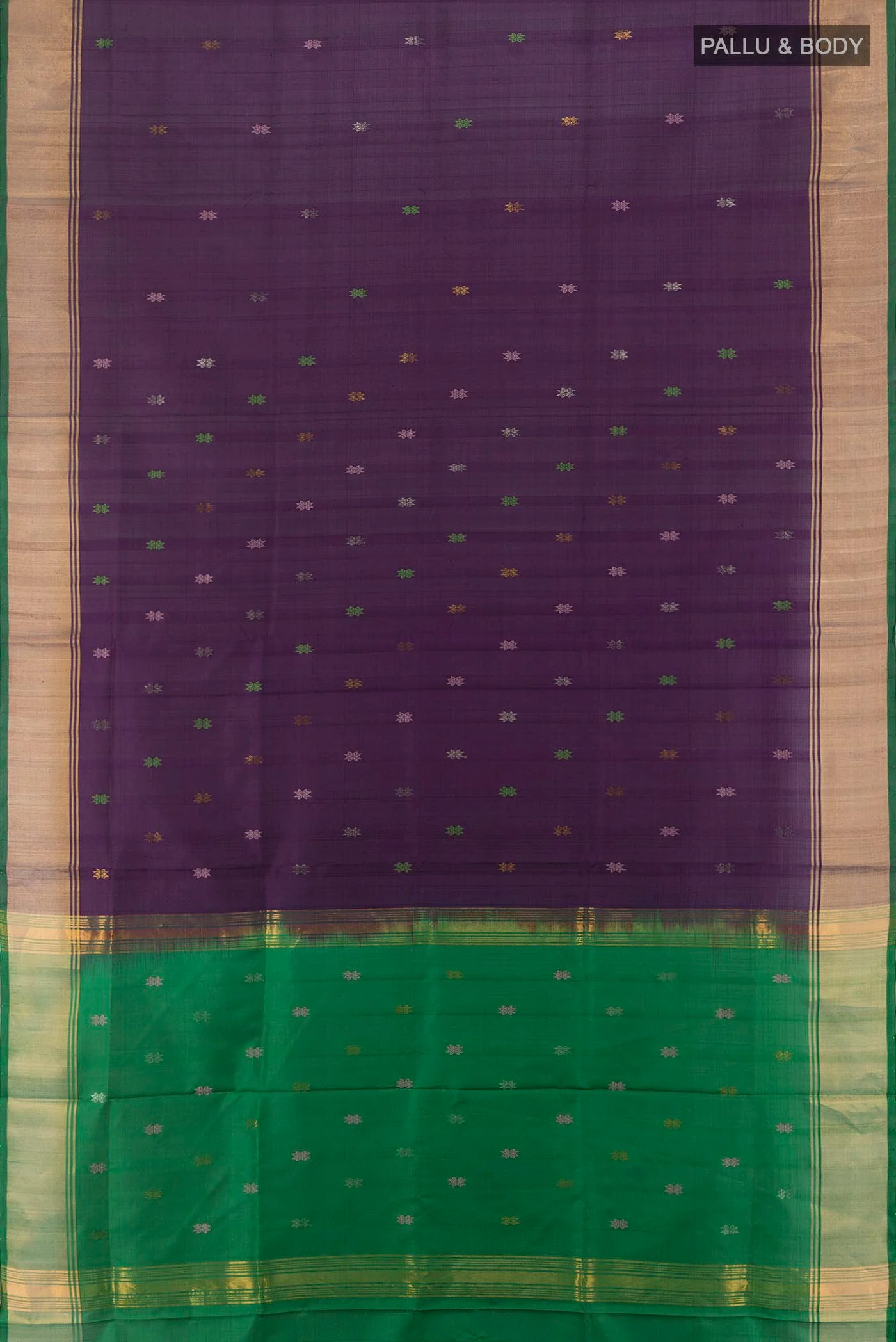 Navy Blue Uppada Silk Saree - Image 5