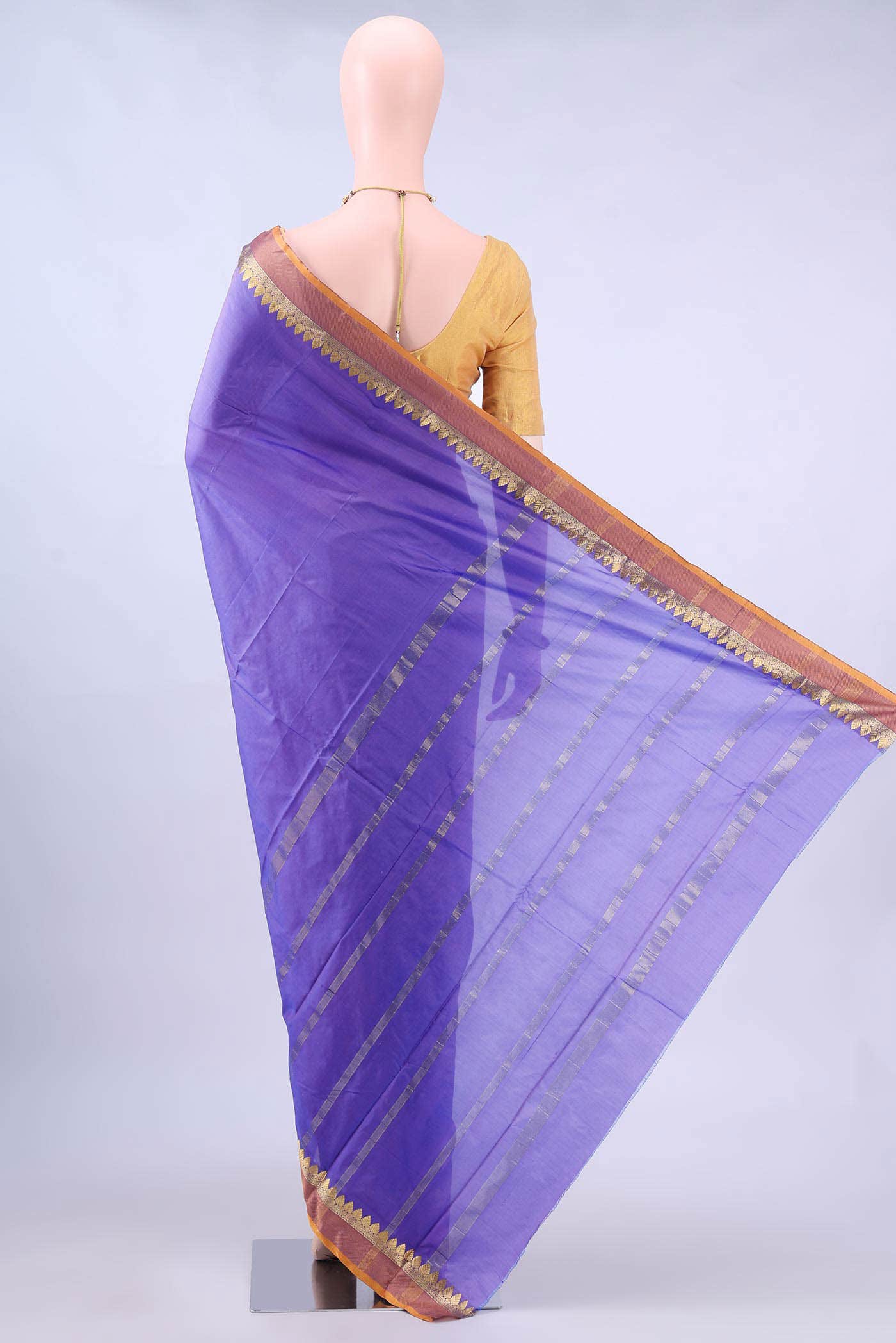 no Dual Tone Bangalore Silk Saree - Image 2