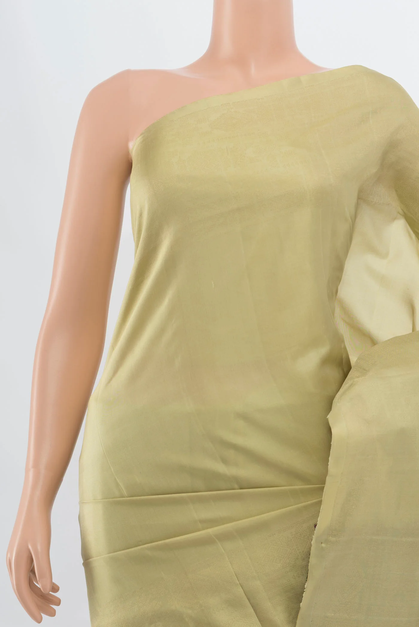 Beige Soft Silk Saree - Image 2