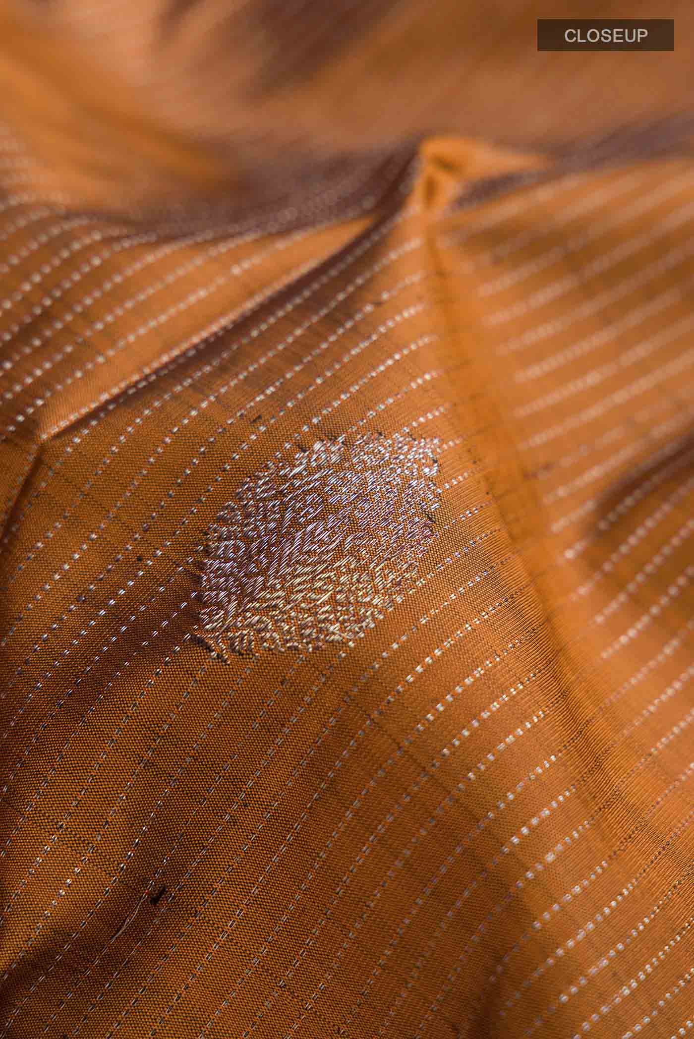 Mustard Kanjivaram Silk Saree - Image 2