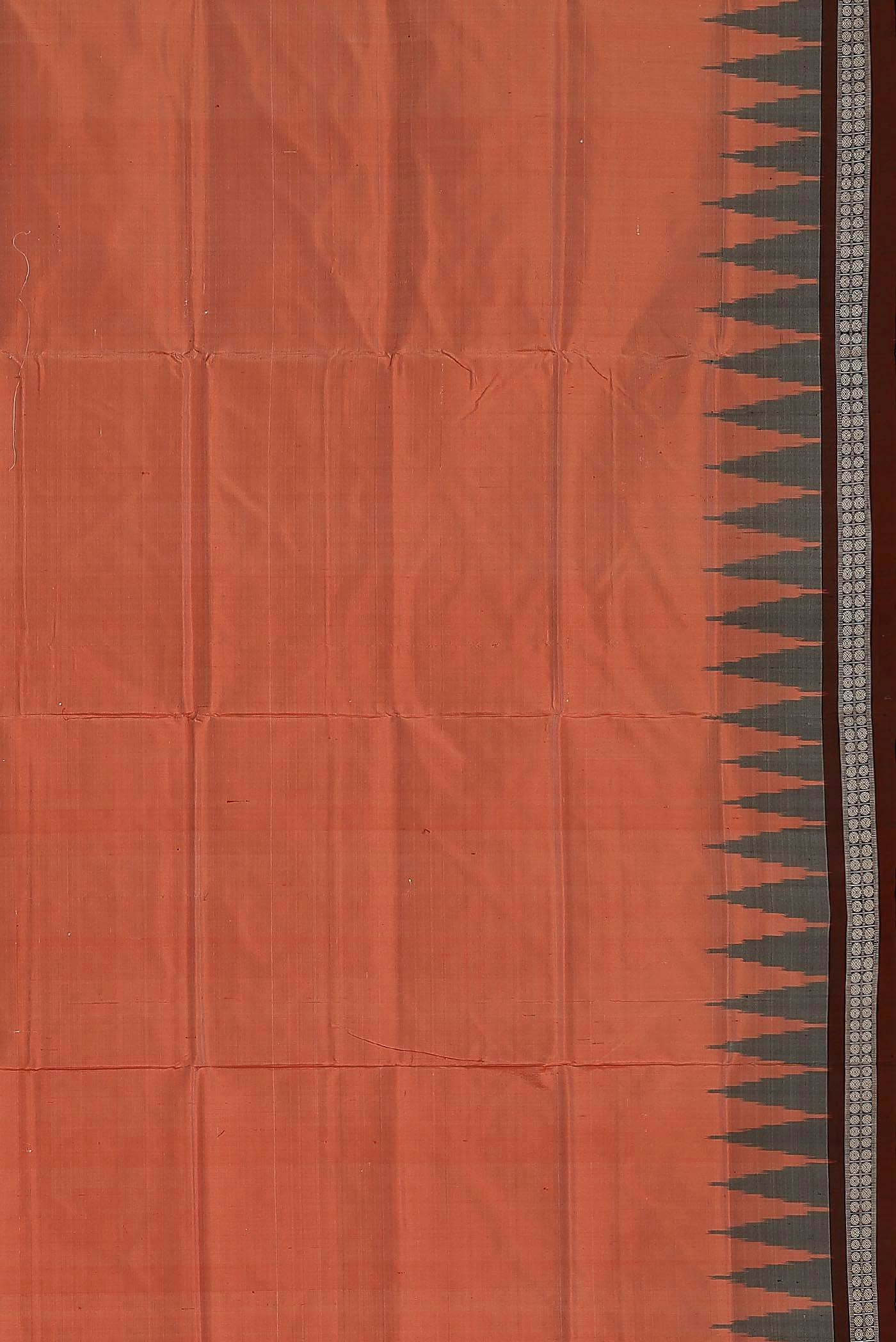 Orange Orissa Silk Saree - Image 6
