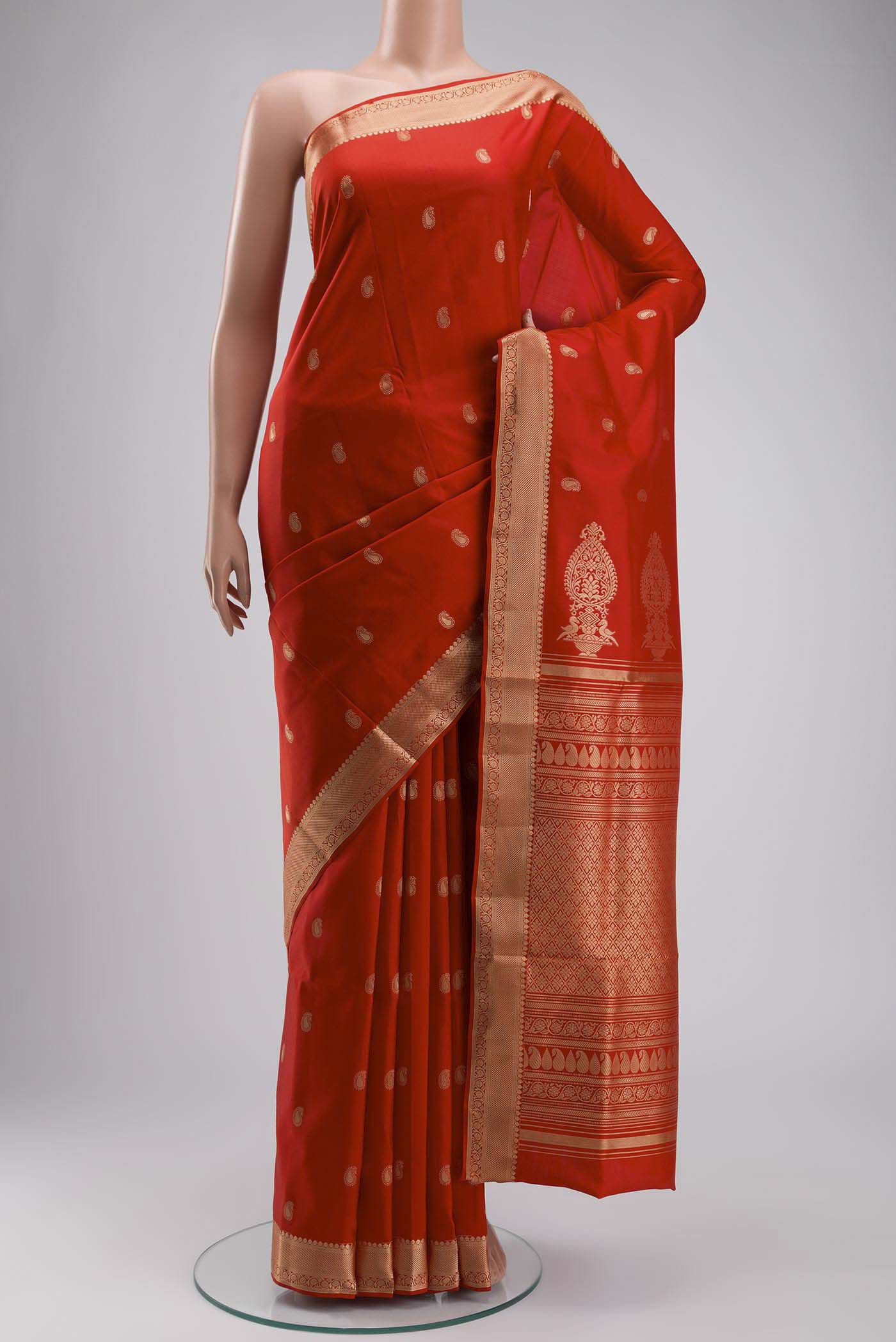 Orange Soft Silk Saree