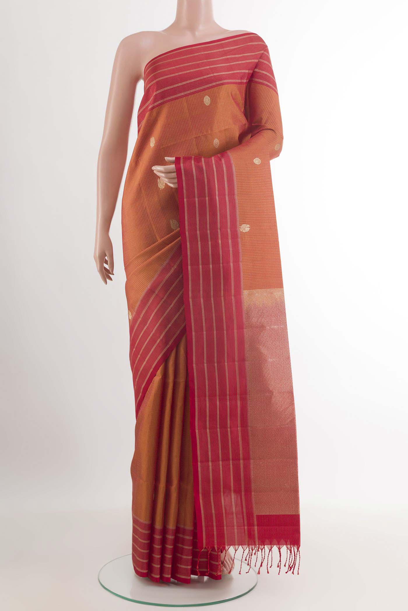 Orange Soft Silk Saree