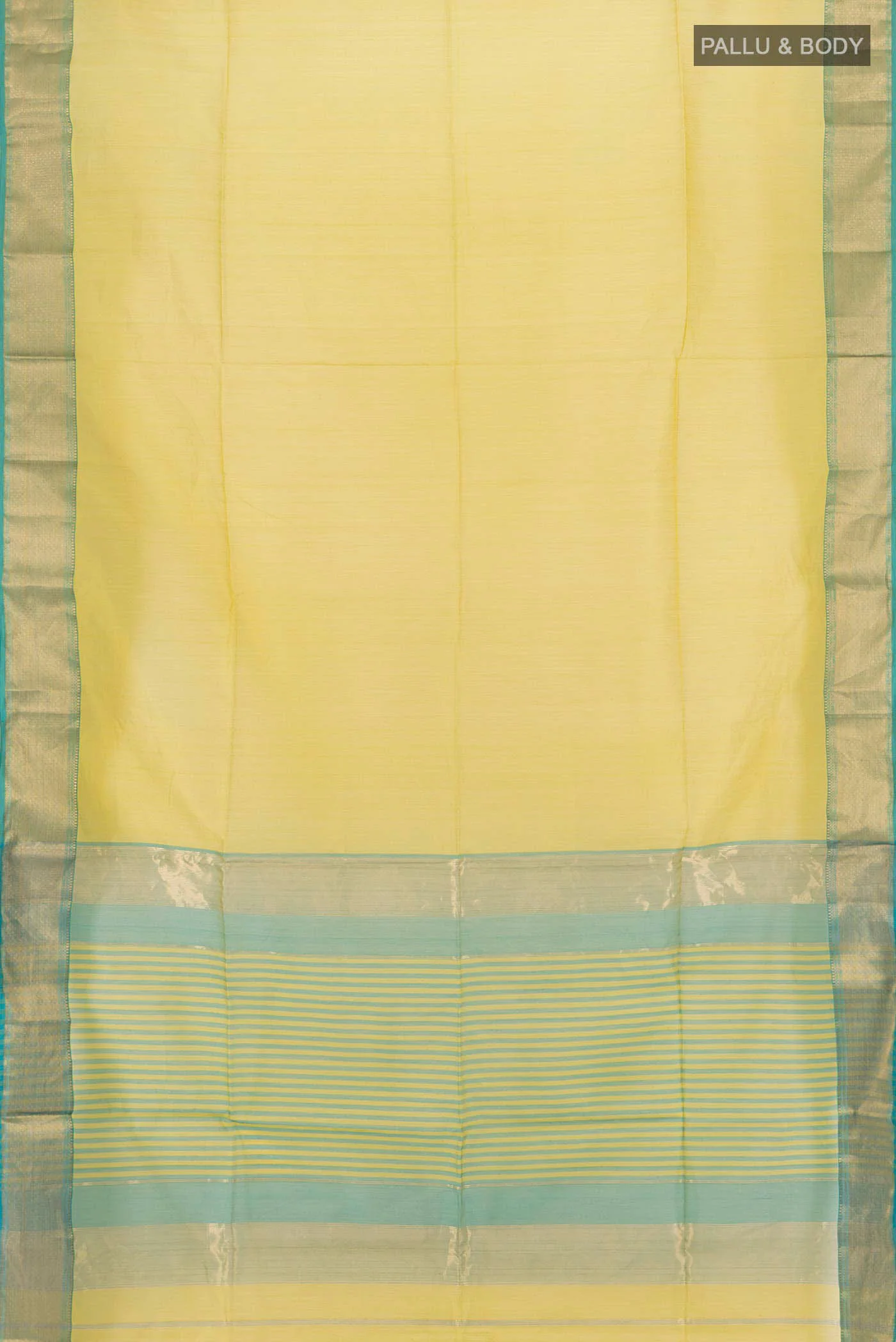 Parrot Green Maheshwari Silk Cotton Saree - Image 5