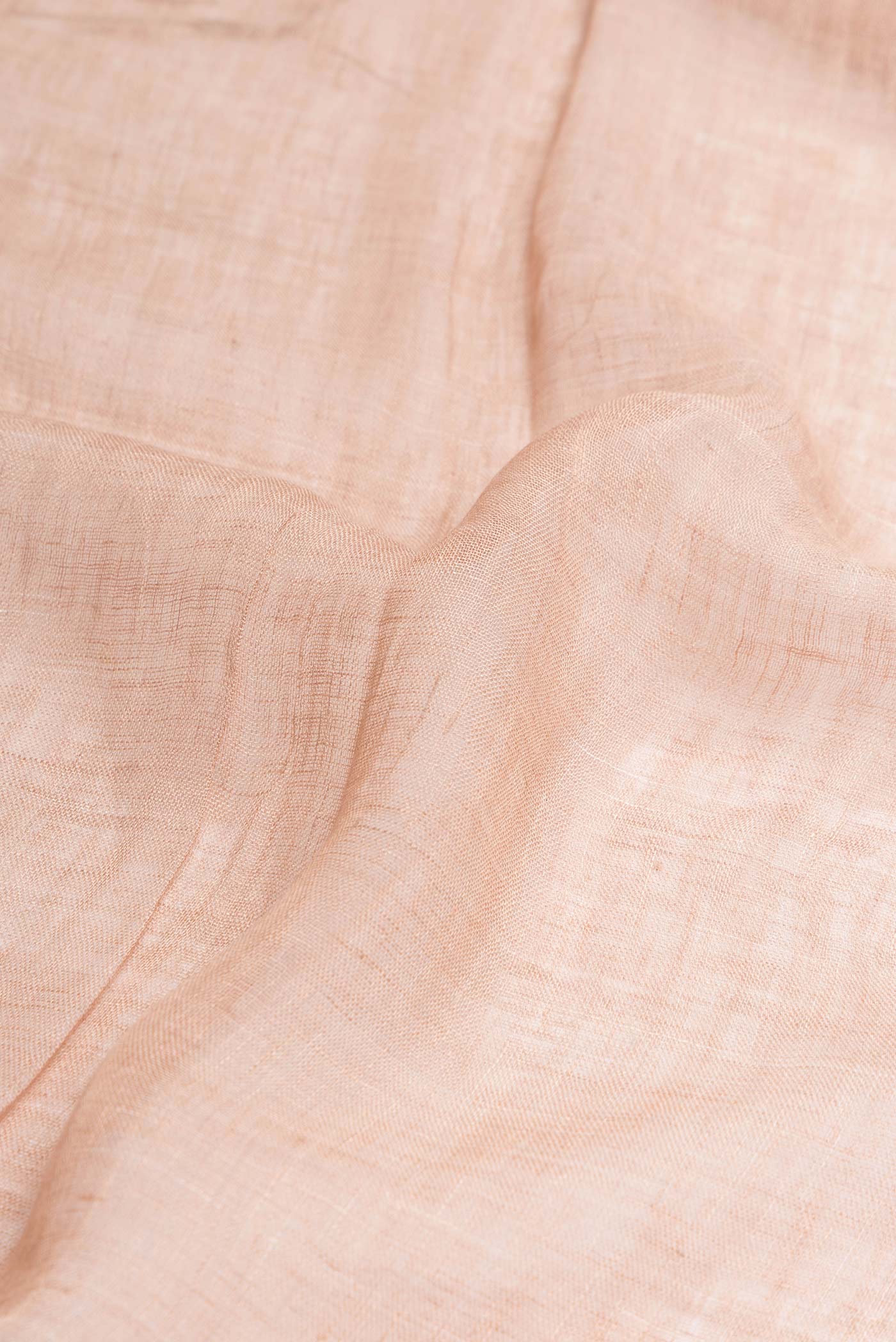 Peach Linen Saree - Image 2
