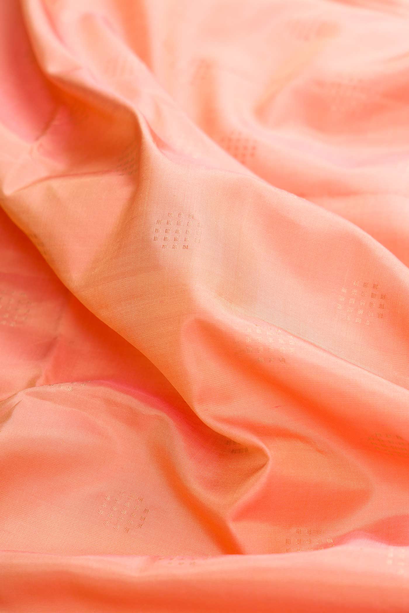 Peach Dual Tone Soft Silk Saree - Image 2
