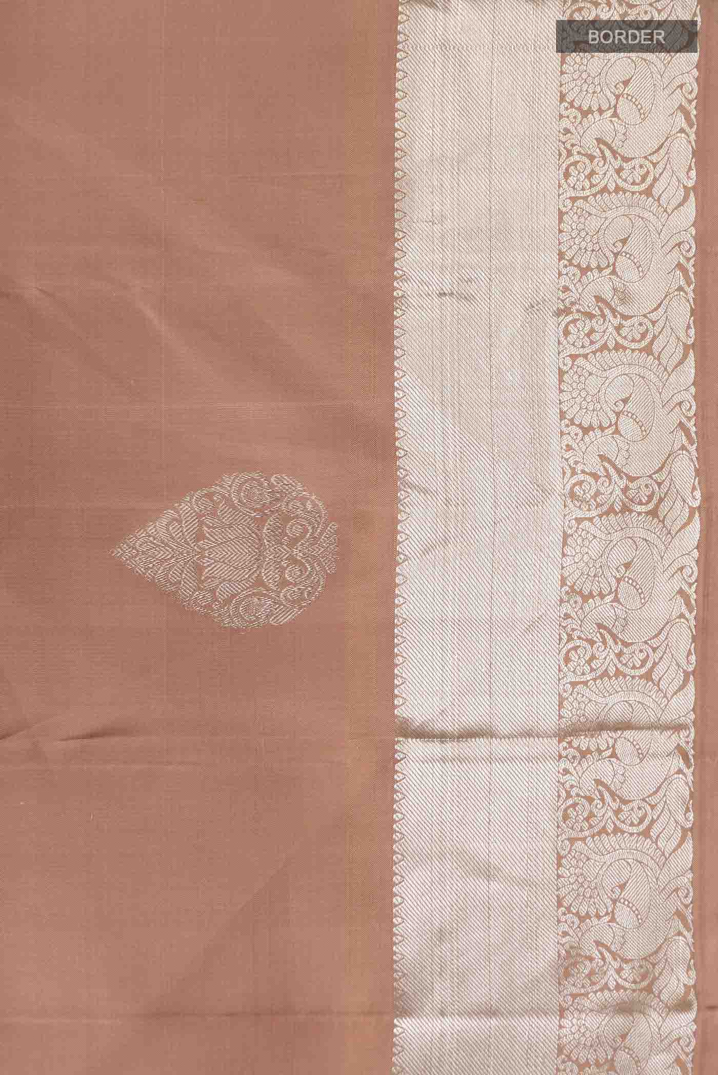 Peach Kanjivaram Silk Saree - Image 3