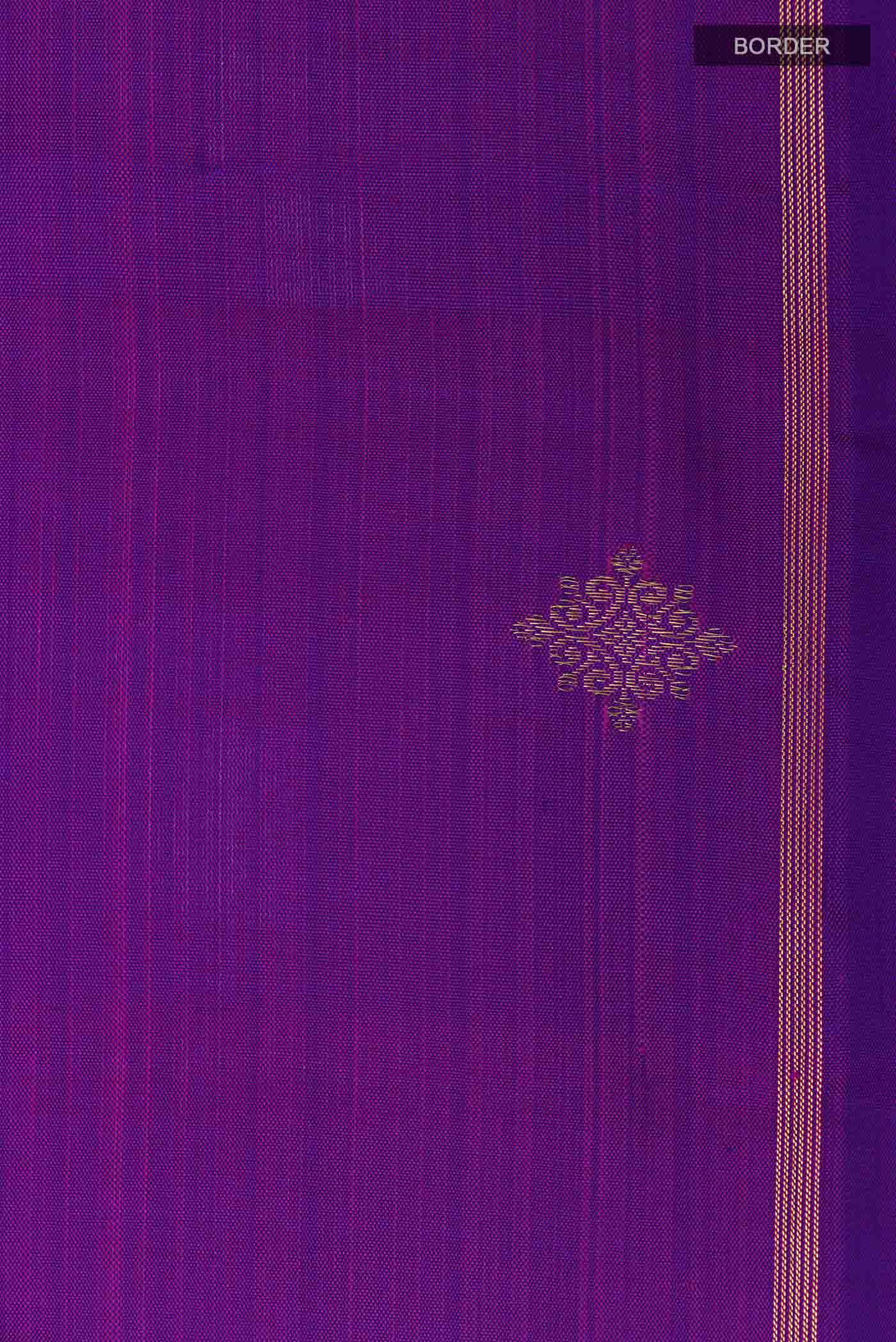 Multi Color Kanjivaram Silk Saree - Image 3