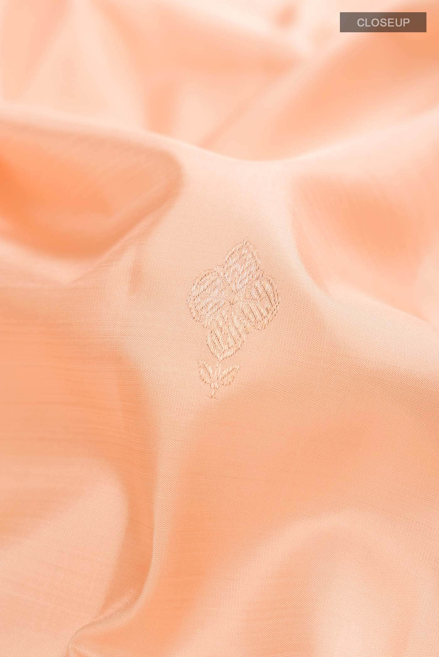 Peach Kanjivaram Silk Saree - Image 3