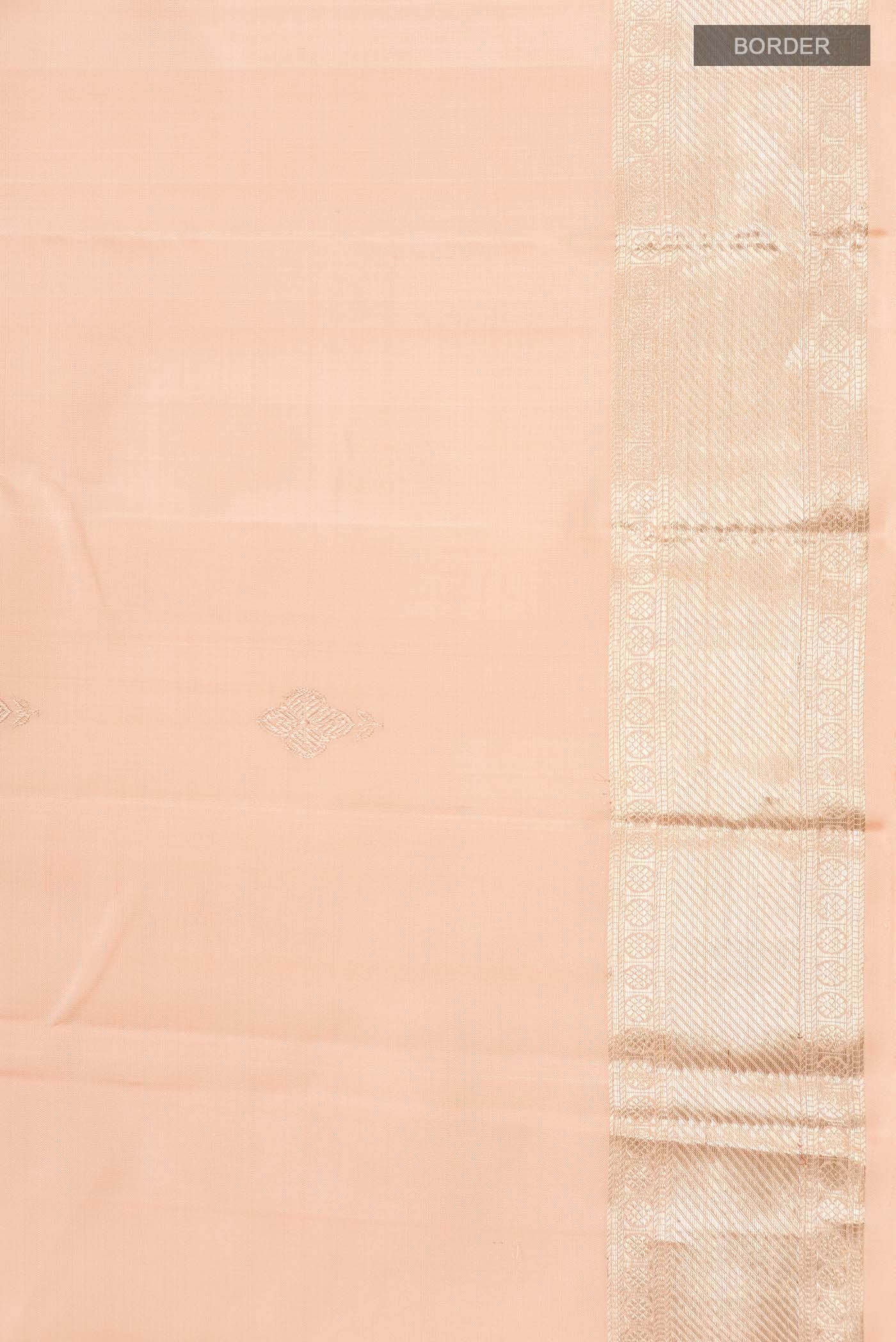 Peach Kanjivaram Silk Saree - Image 5