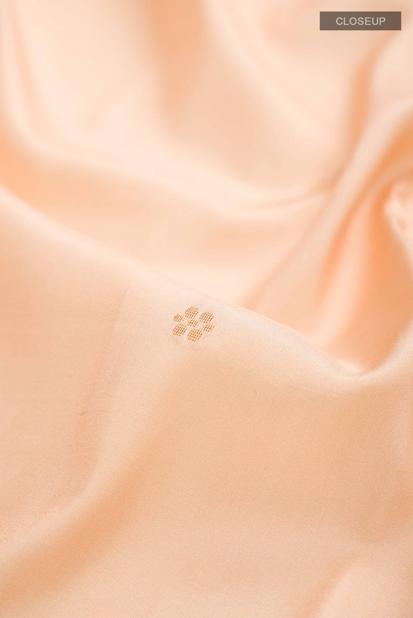 Peach Printed Silk Saree - Image 3