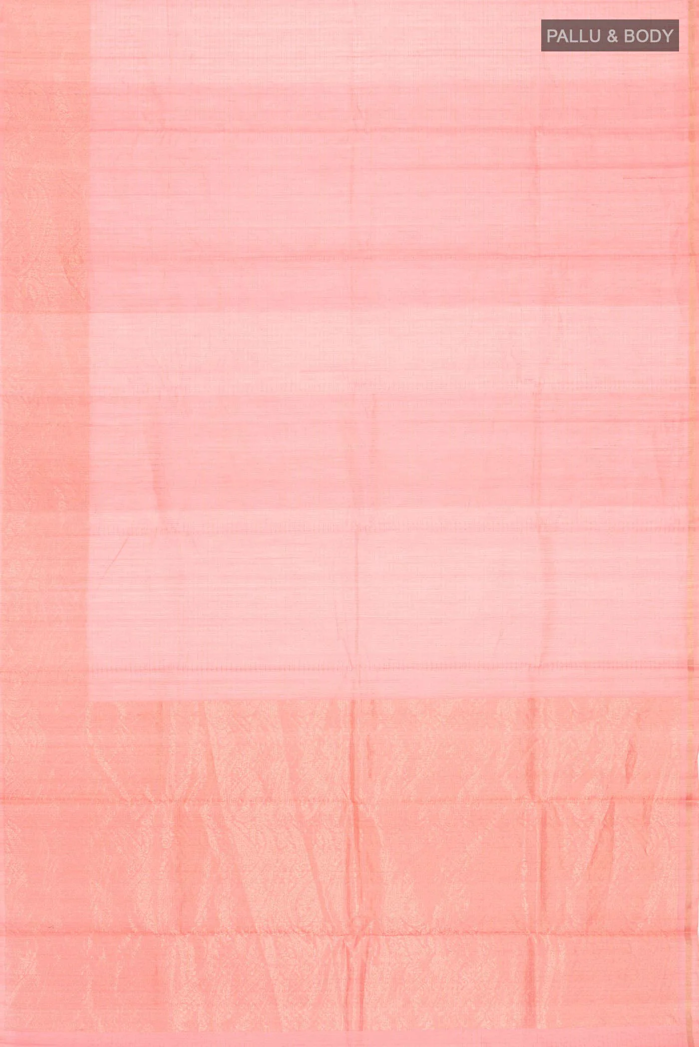 Peach Silk Cotton Saree - Image 5