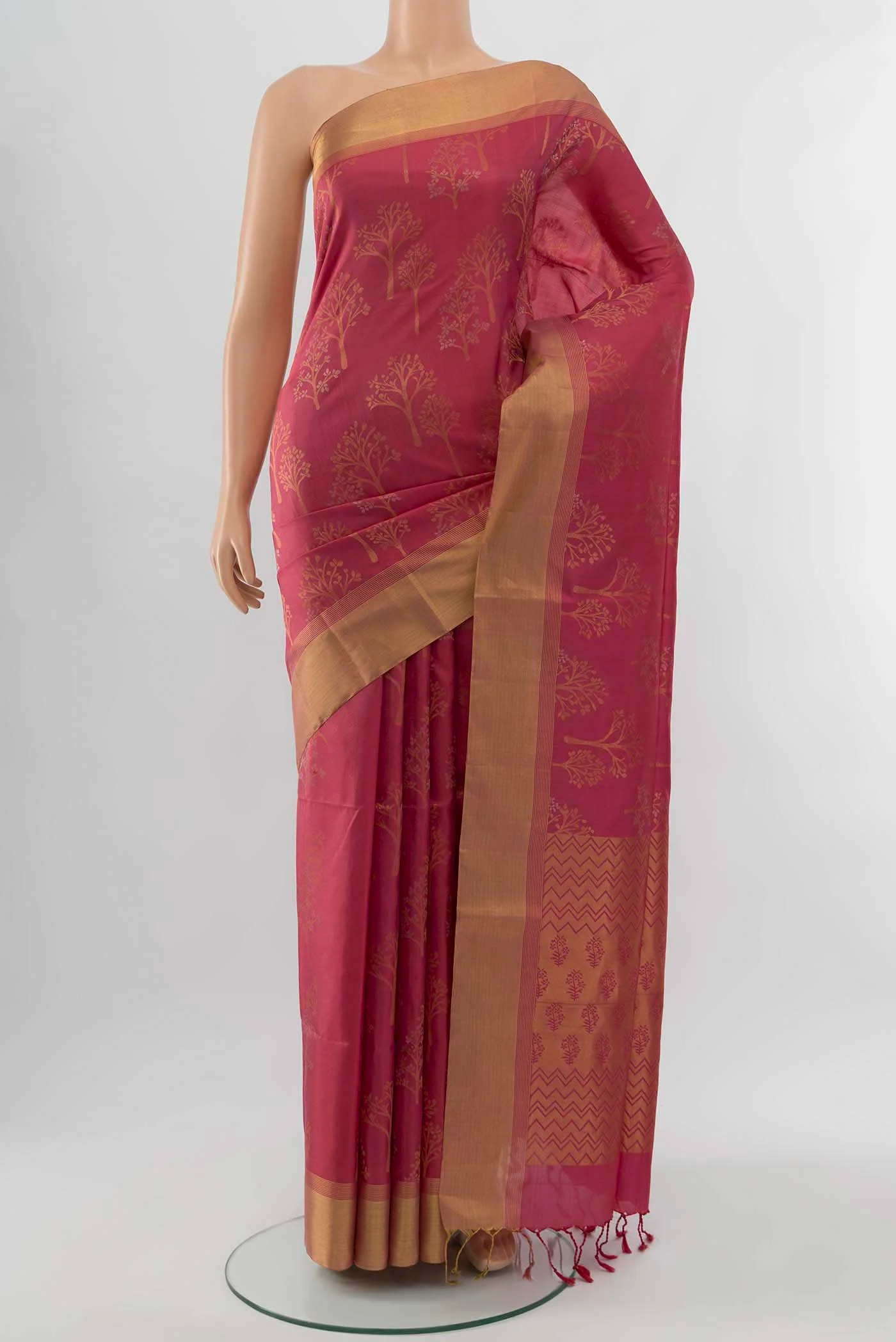 Peach Soft Silk Saree