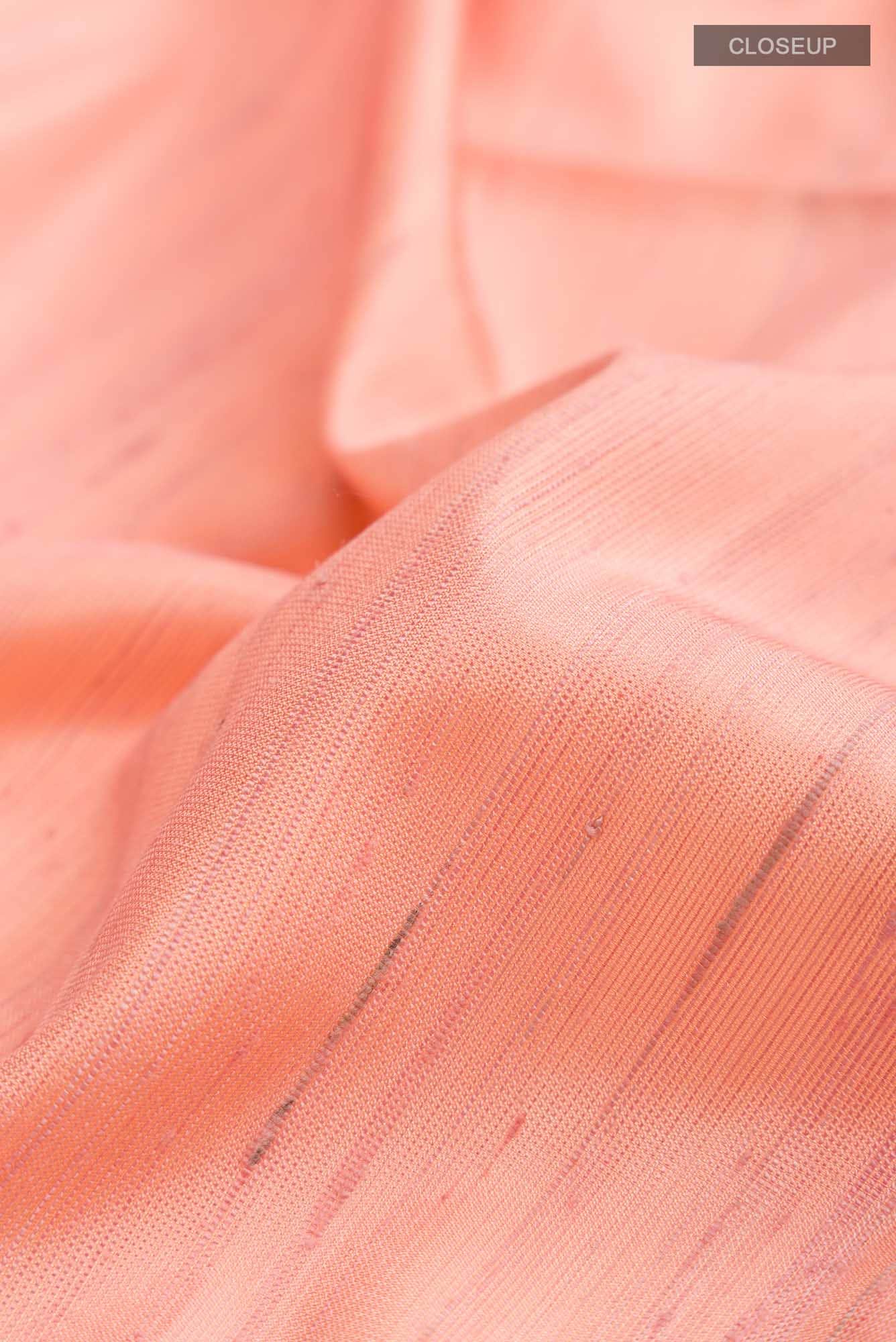 Peach Soft Silk Saree - Image 3