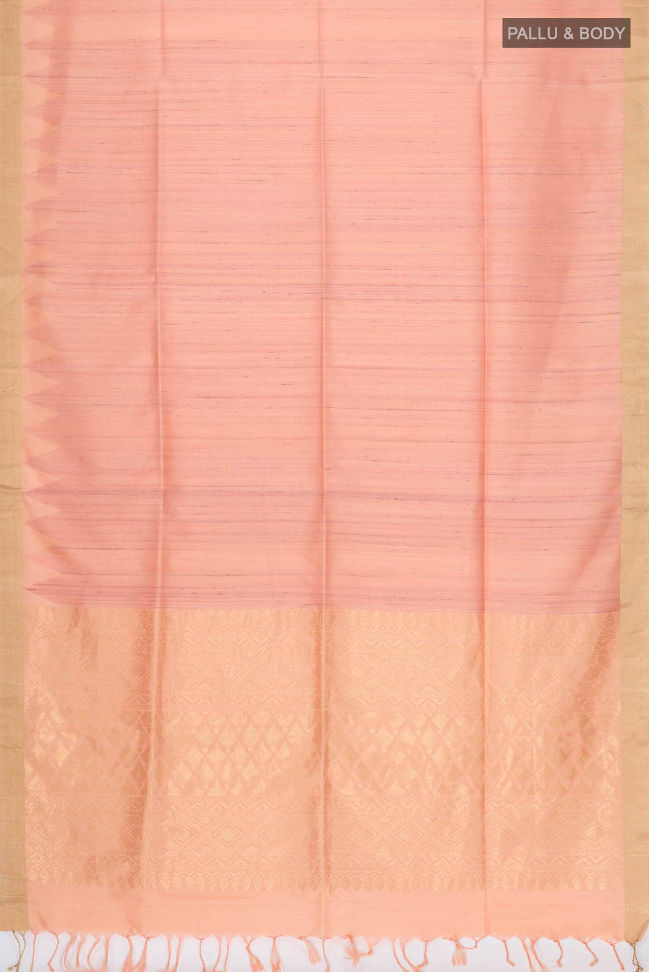 Peach Soft Silk Saree - Image 4