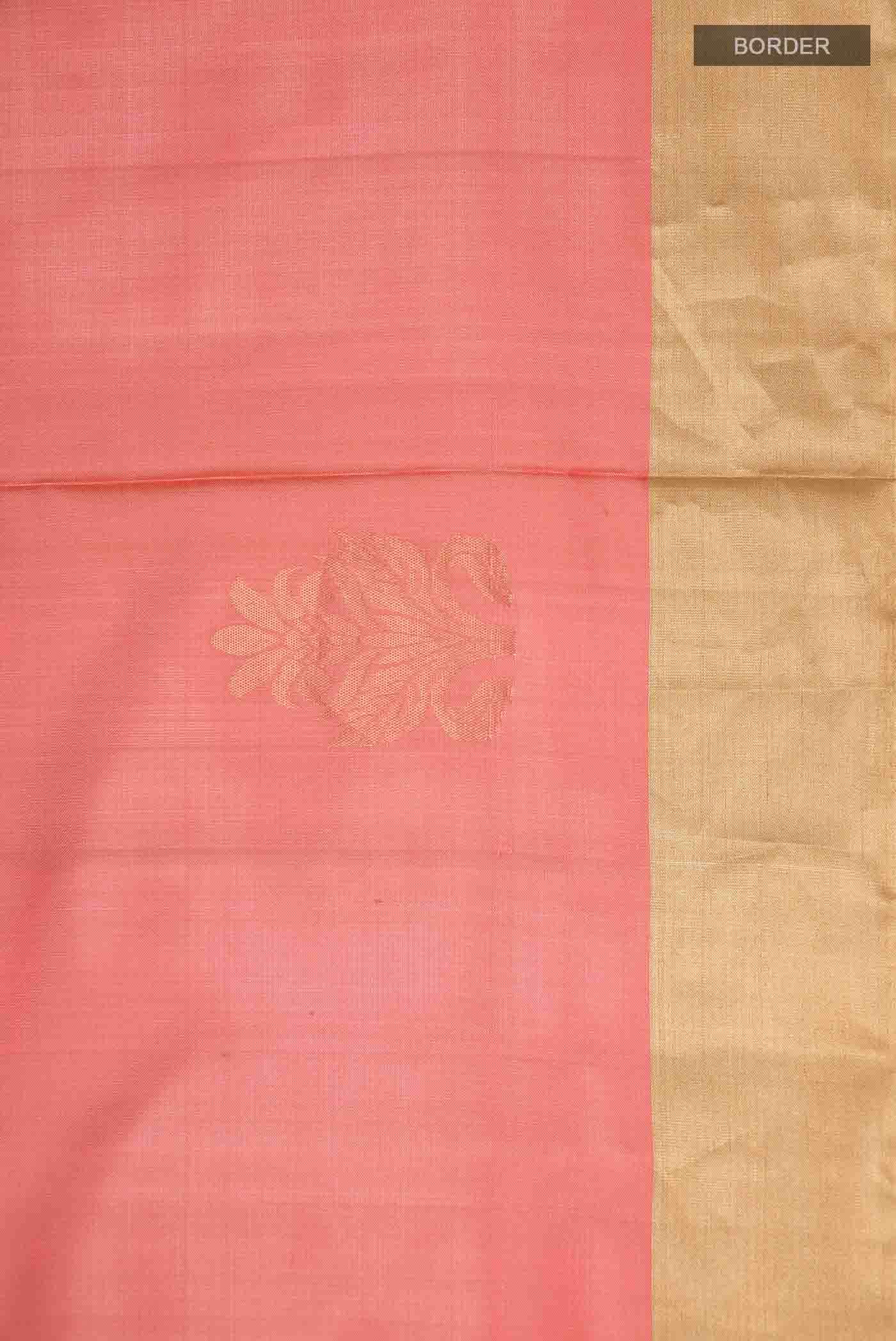 Peach Soft Silk Saree - Image 4