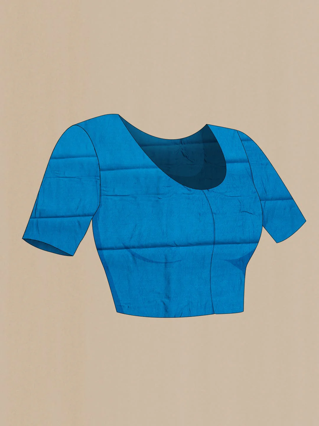 Blue Banarasi Raw Silk Saree - Image 4
