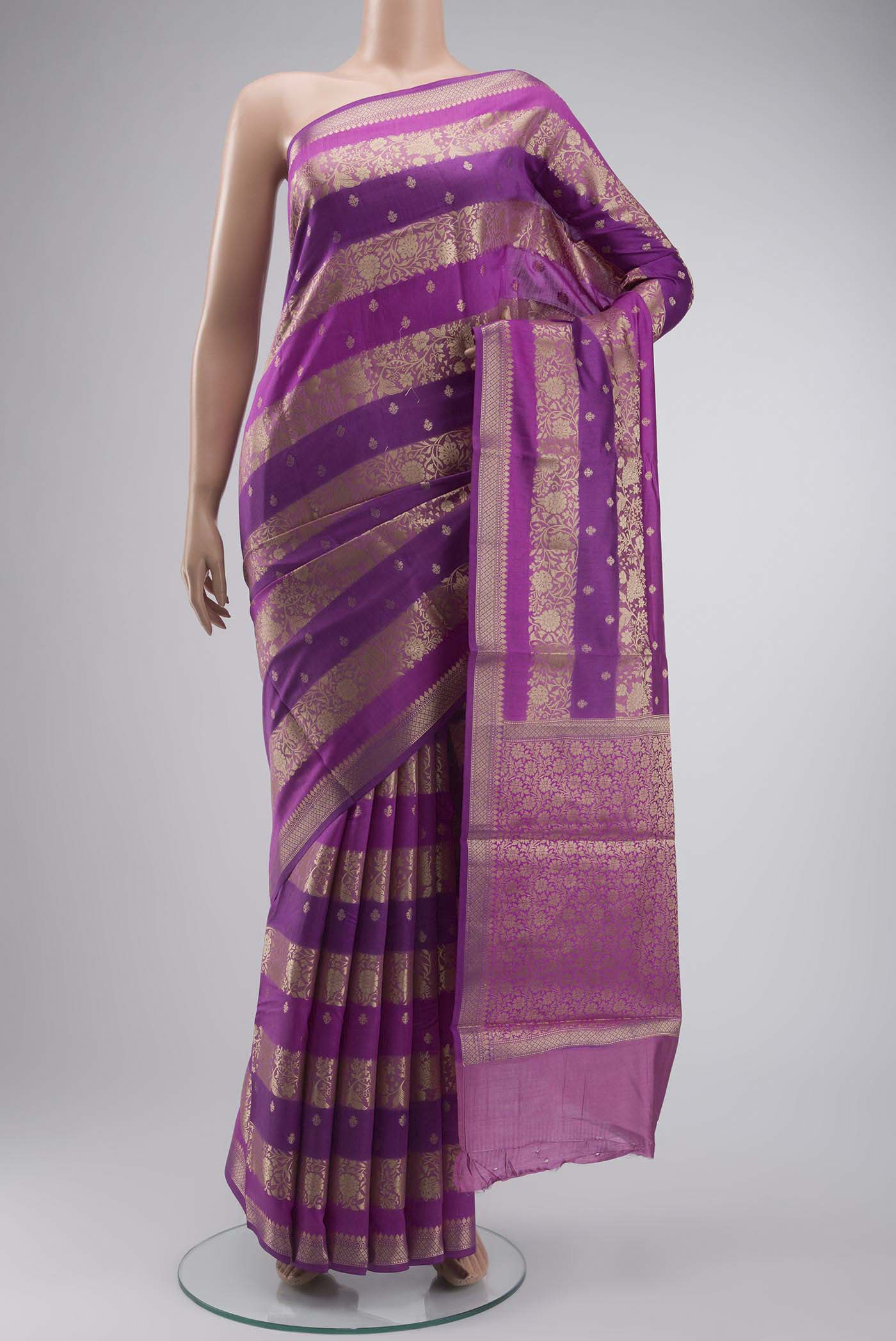 Pink Banarasi Raw Silk Saree