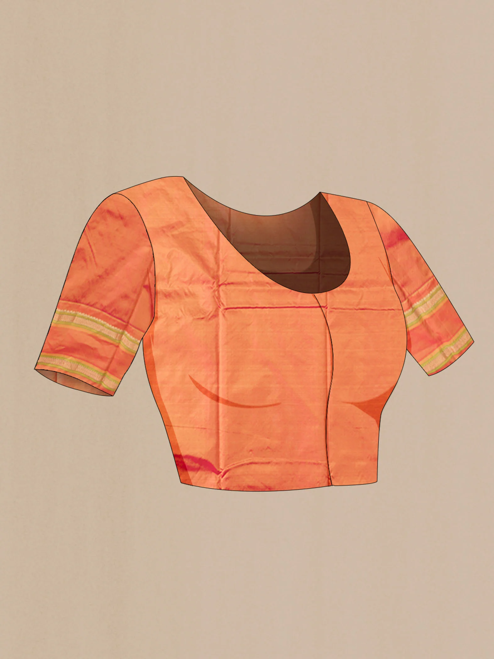 Pink Bangalore Silk Saree - Image 4