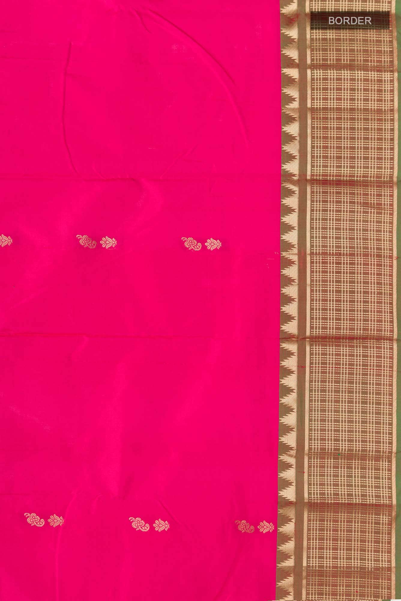 Pink Bangalore Silk Saree - Image 4