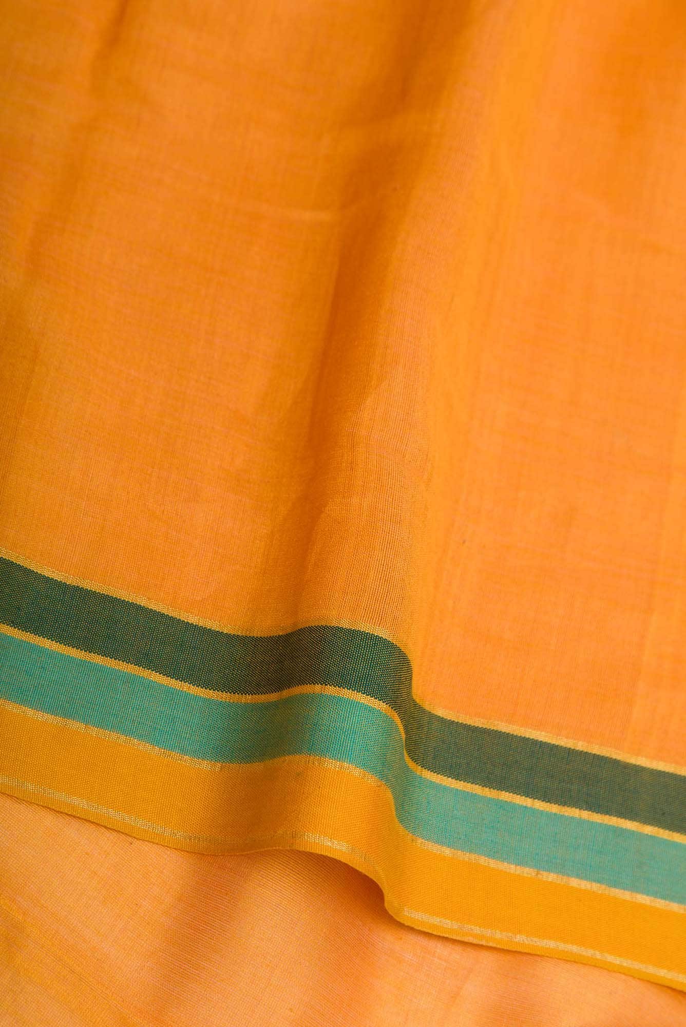 Gina-Peach Bhagalpuri Tussar Silk Saree - Image 4