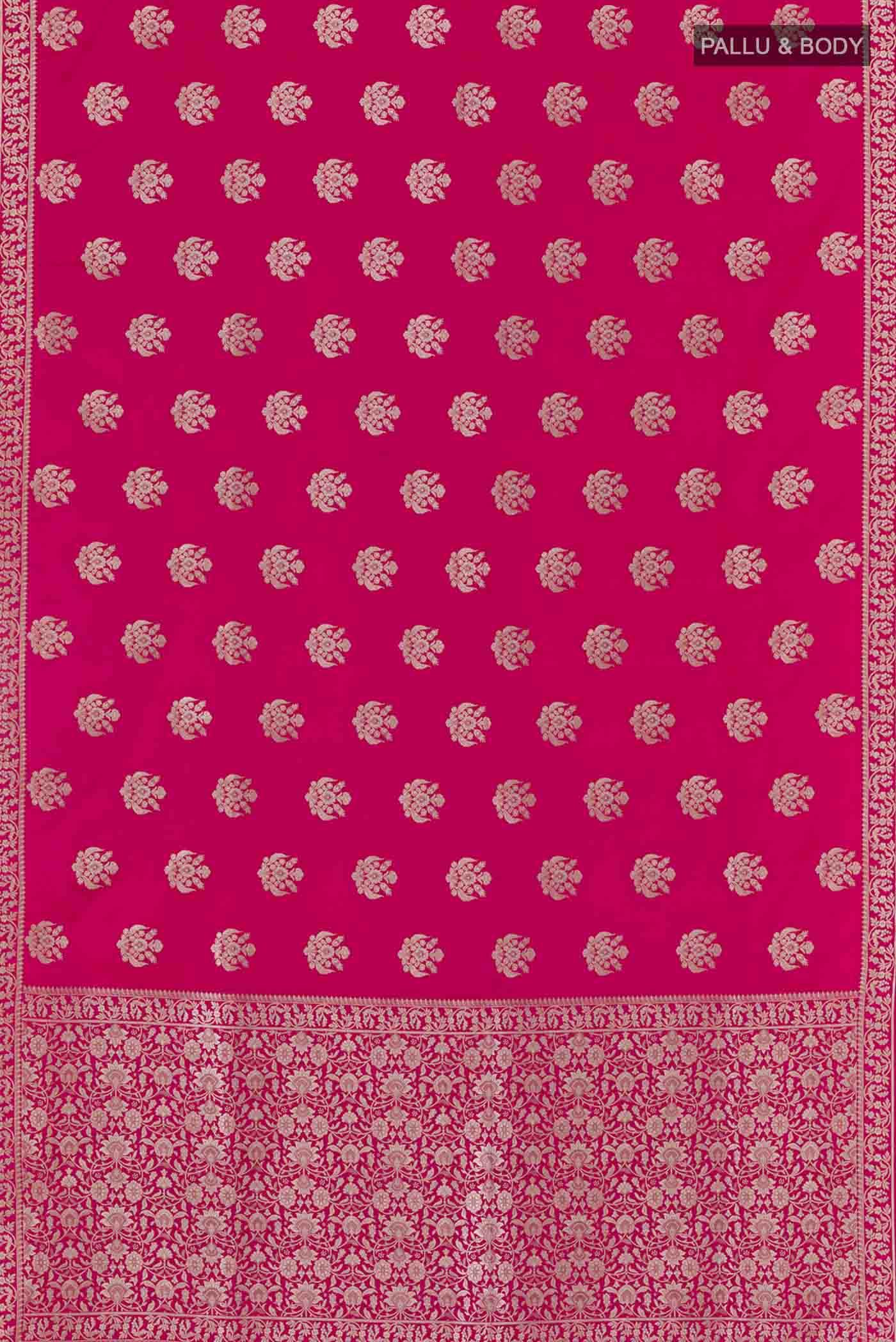 Pink Blended Art Silk Saree - Image 3