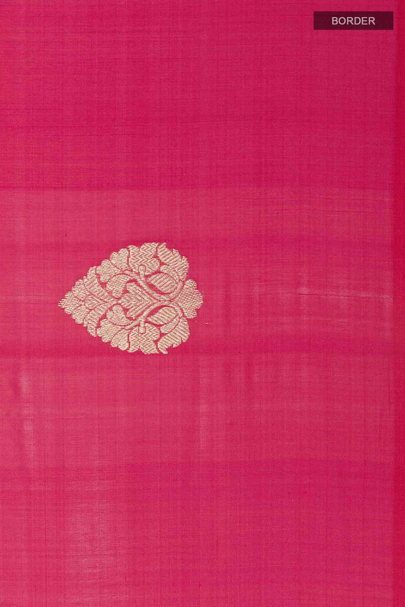 Pink Dual Tone Banarasi Katan Silk Saree - Image 3