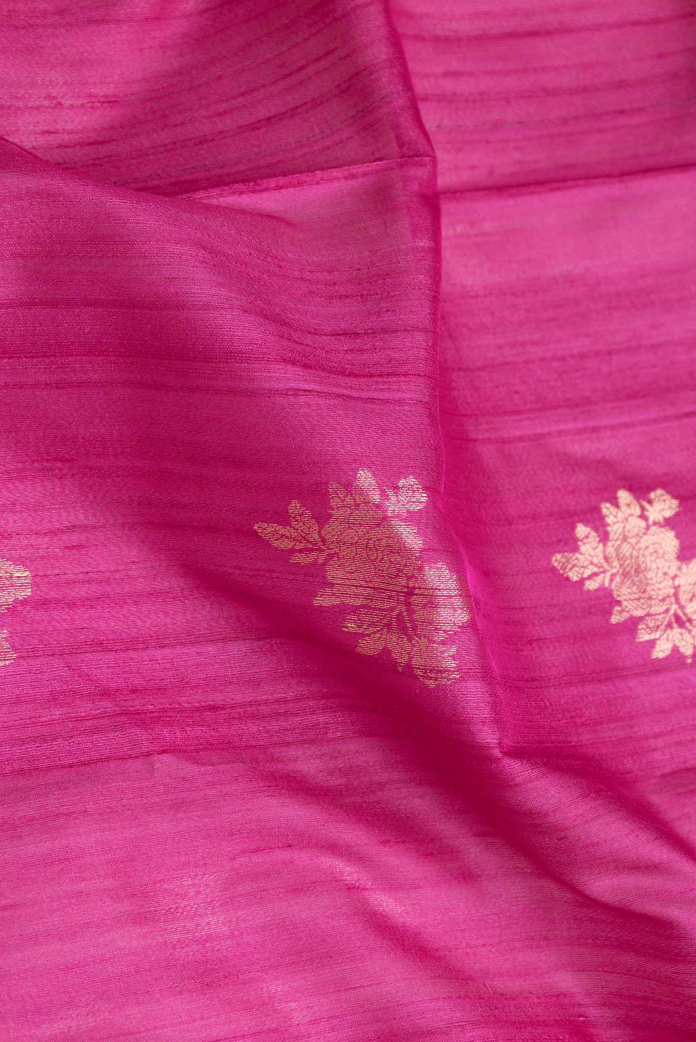 Pink Dual Tone Banarasi Silk Saree - Image 2