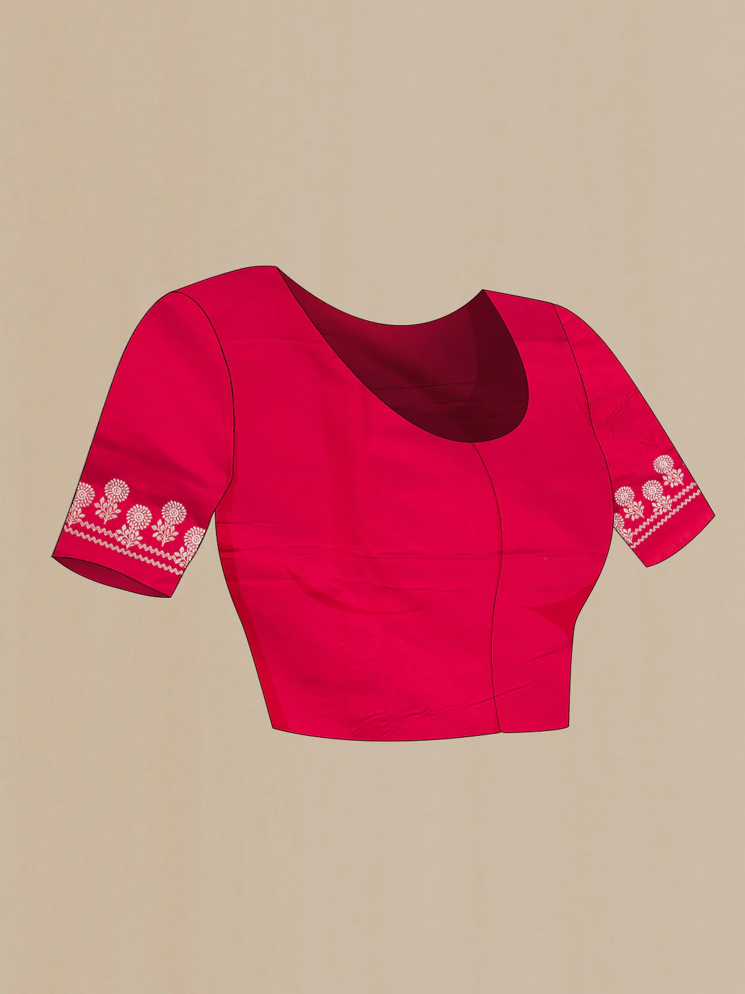 Pink Dual Tone Blended Banarasi Silk Saree - Image 2