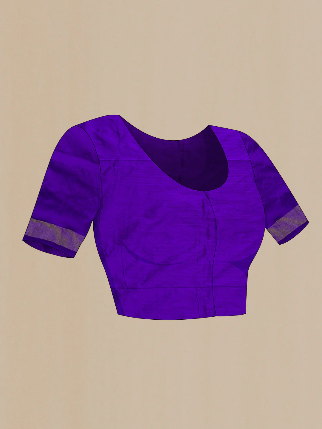 Rani Pink Pochampally Silk Saree - Image 4