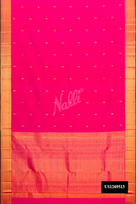 Pink Dual Tone Kanchipuram Silk Saree