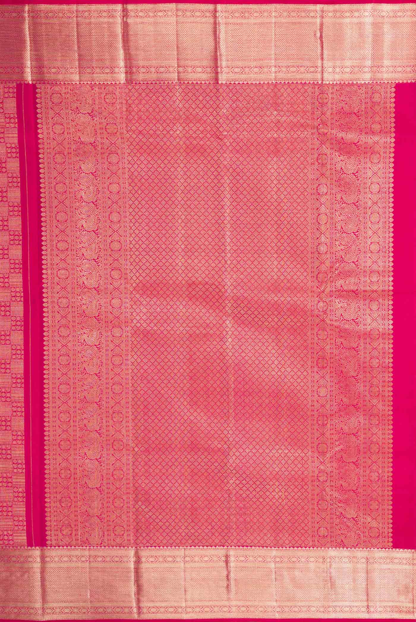 Pink Dual Tone Kanchipuram Silk Saree - Image 7