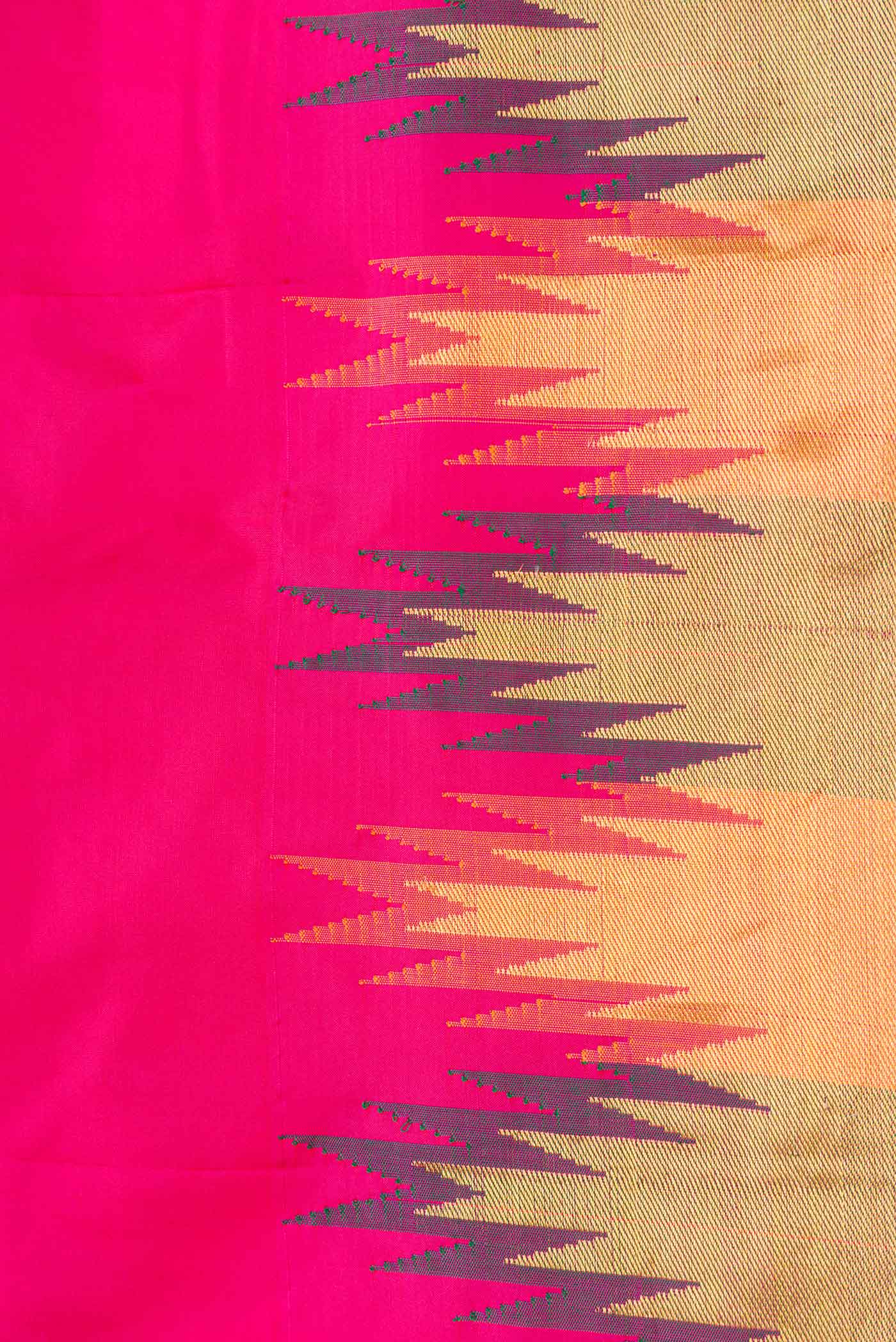 Pink Bangalore Silk Saree - Image 3