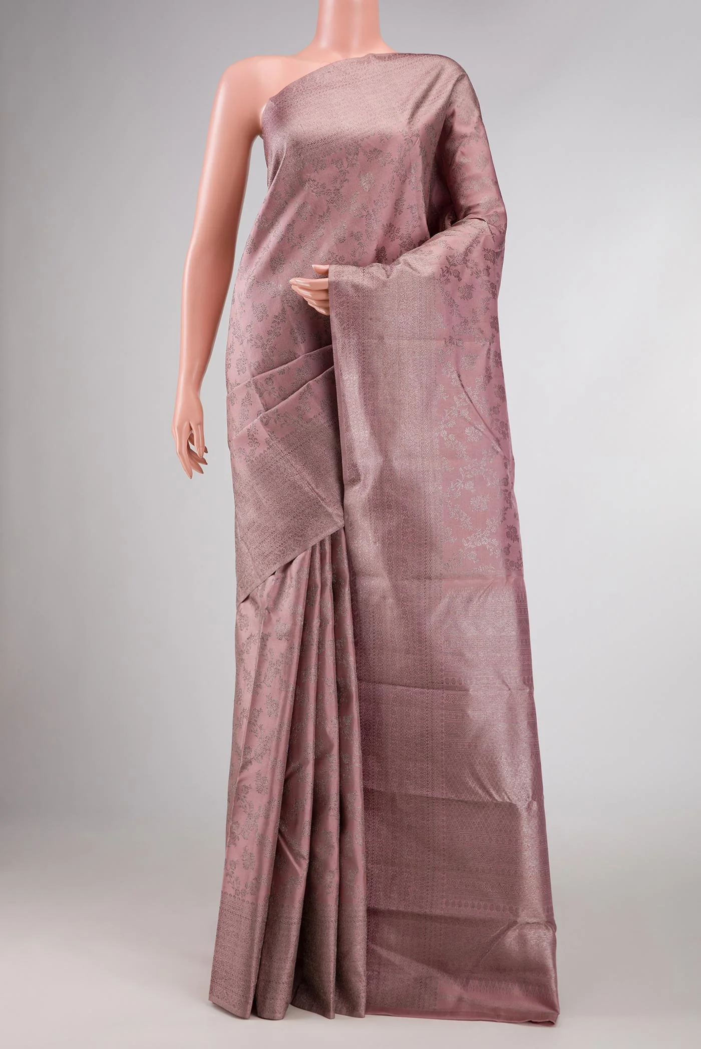 Lavender Kanjivaram Silk Saree