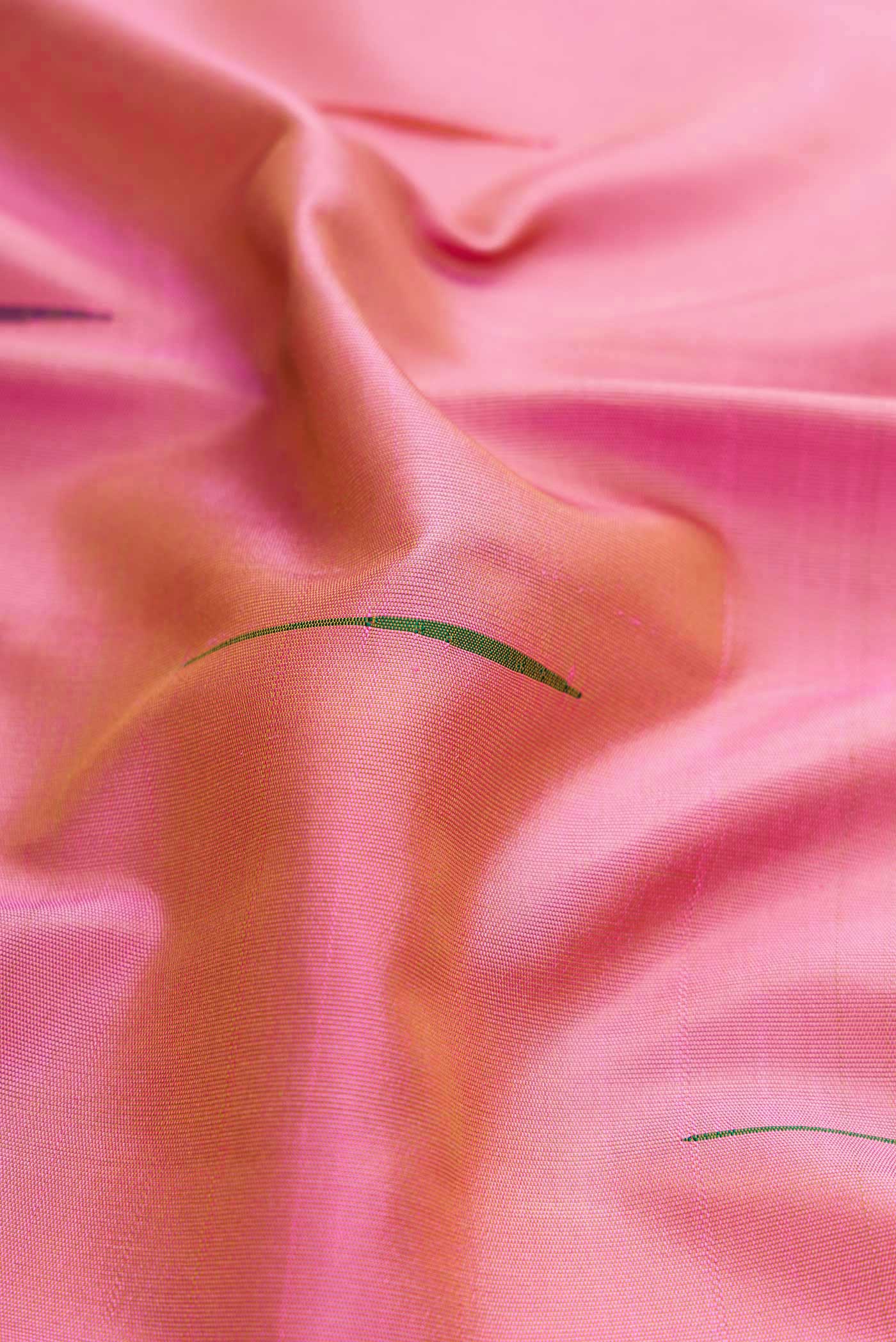 Pink Dual Tone Kanjivaram Silk Saree - Image 2
