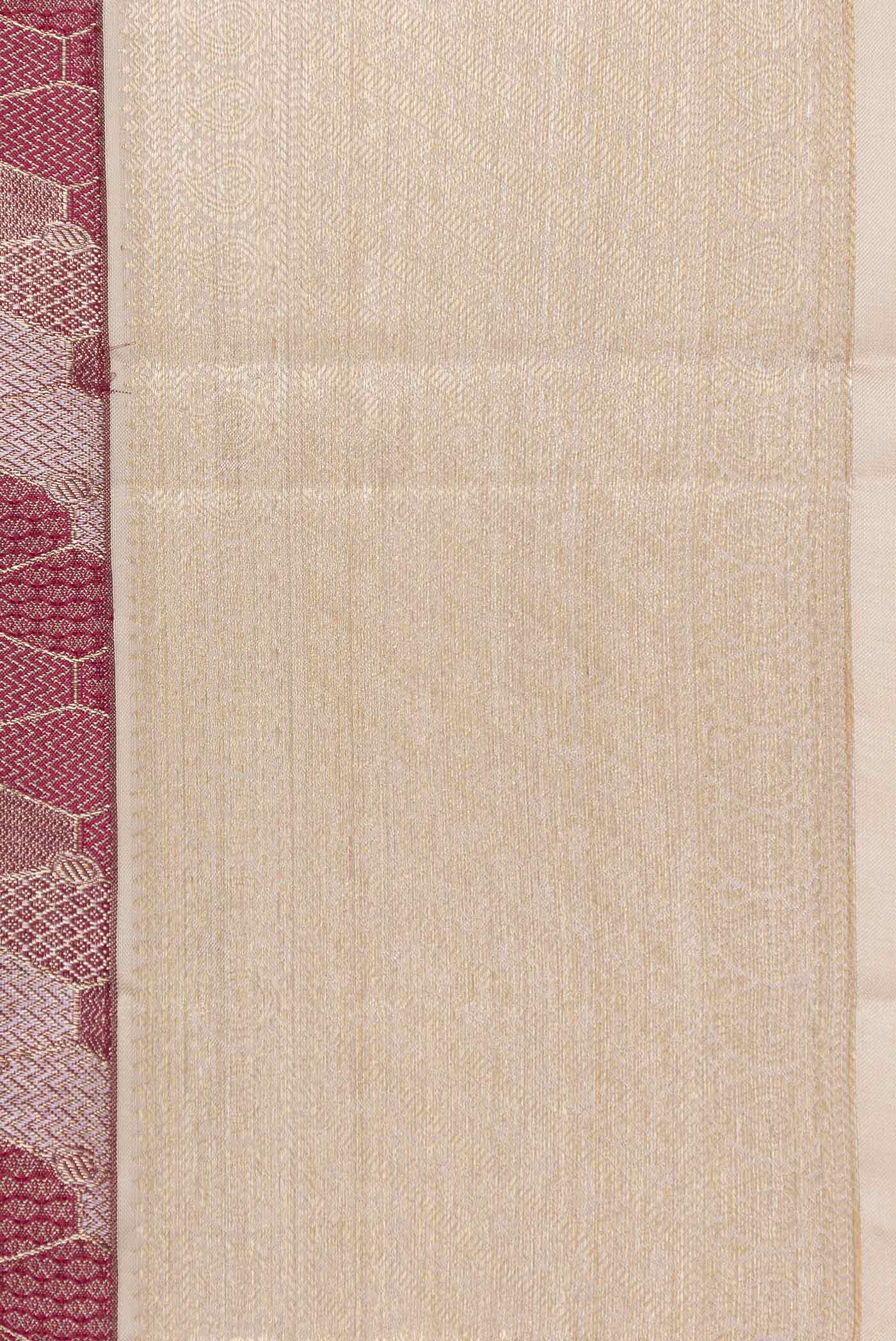 Pink Dual Tone Kanchipuram Silk Saree - Image 3