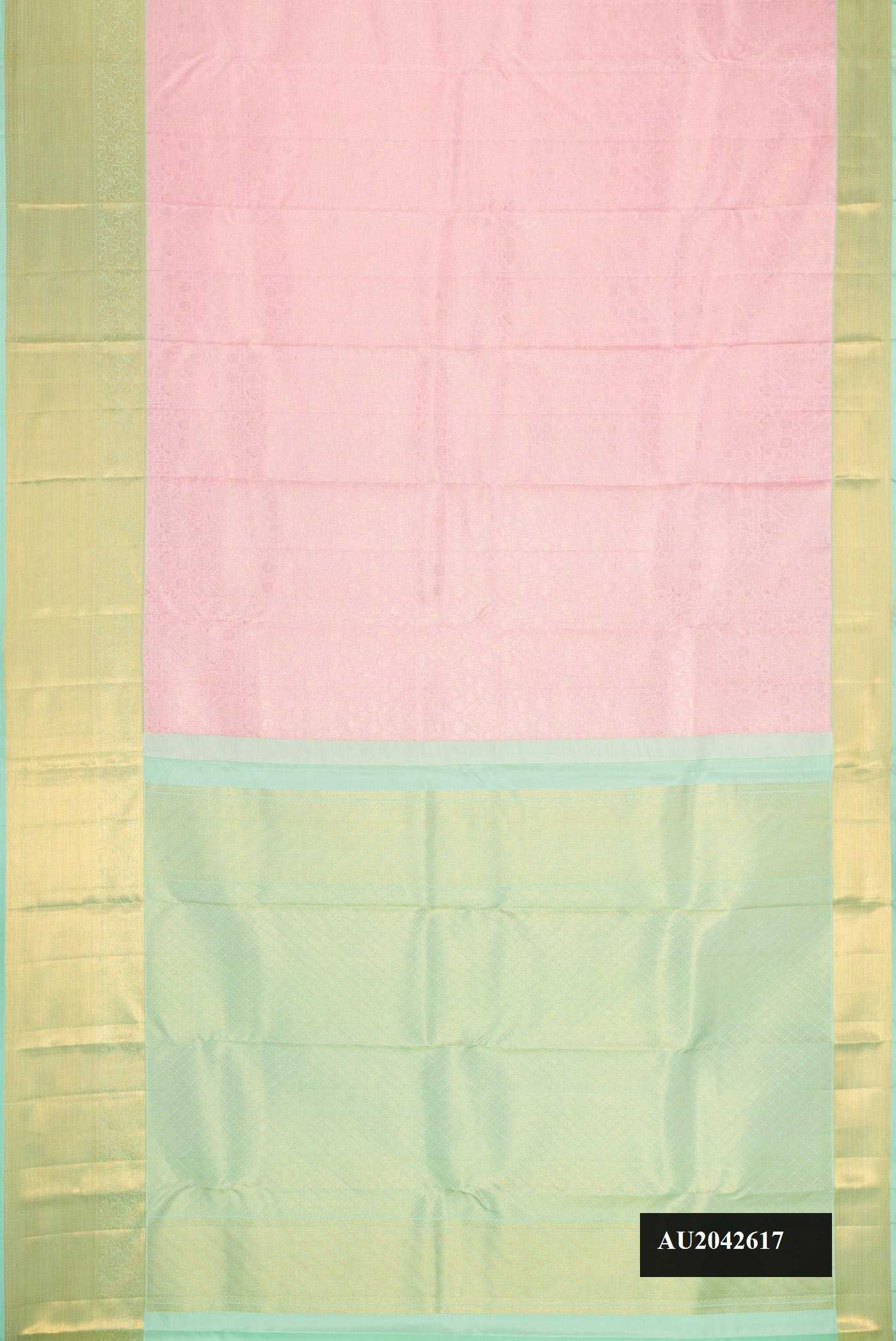 Pink Dual Tone Kanchipuram Silk Saree