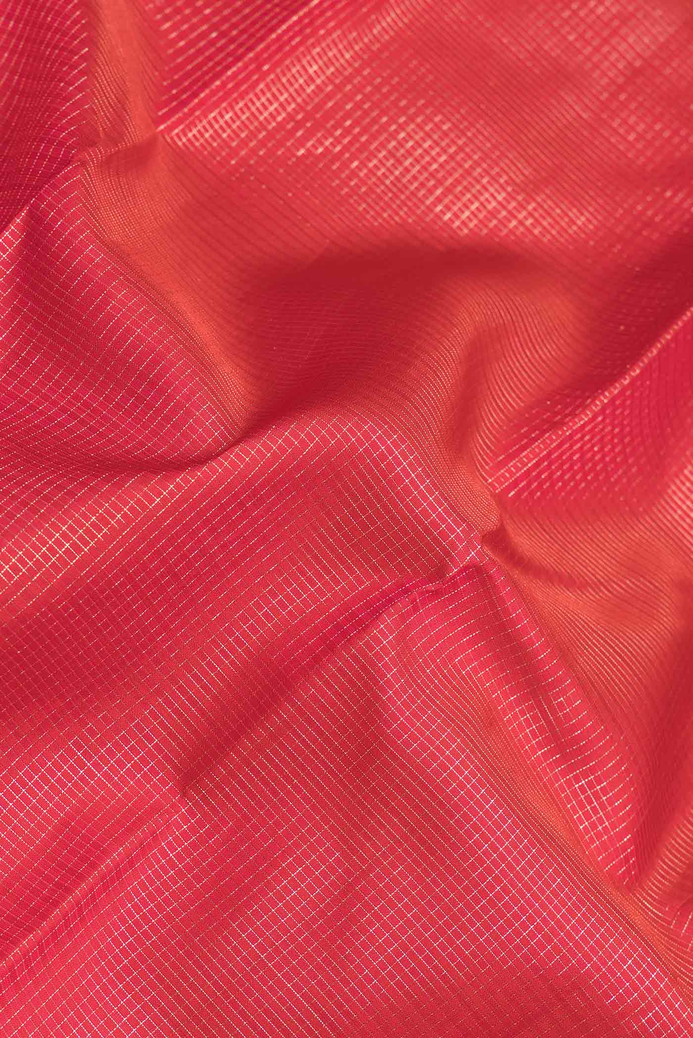 Red Kanchipuram Silk Saree - Image 2
