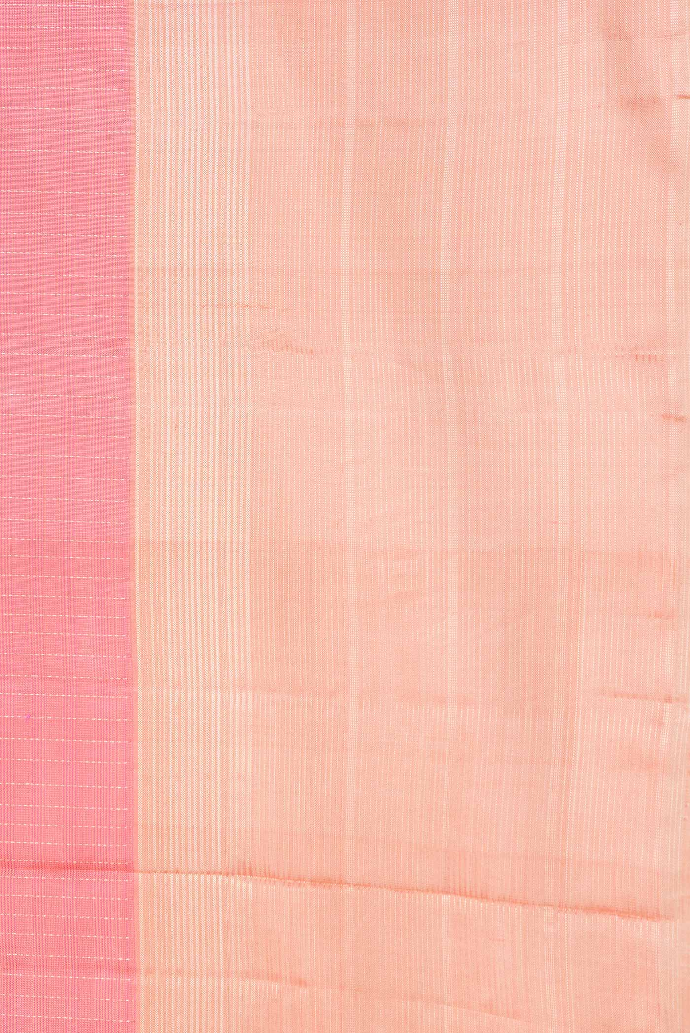 Coral Kanchipuram Silk Saree - Image 3