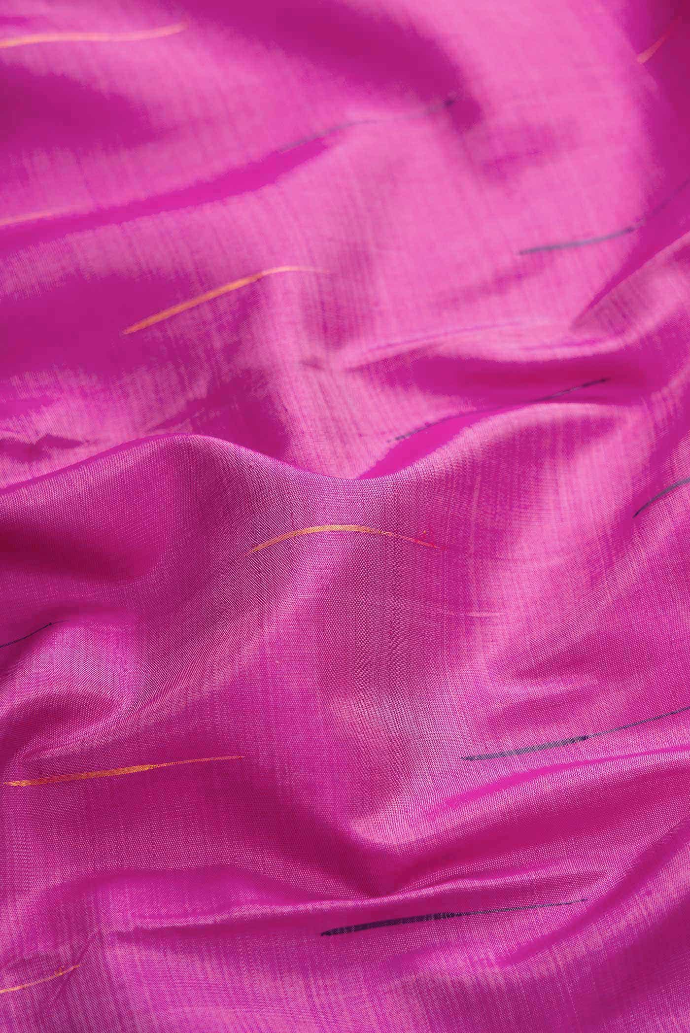 Pink Dual Tone Kanchipuram Silk Saree - Image 3