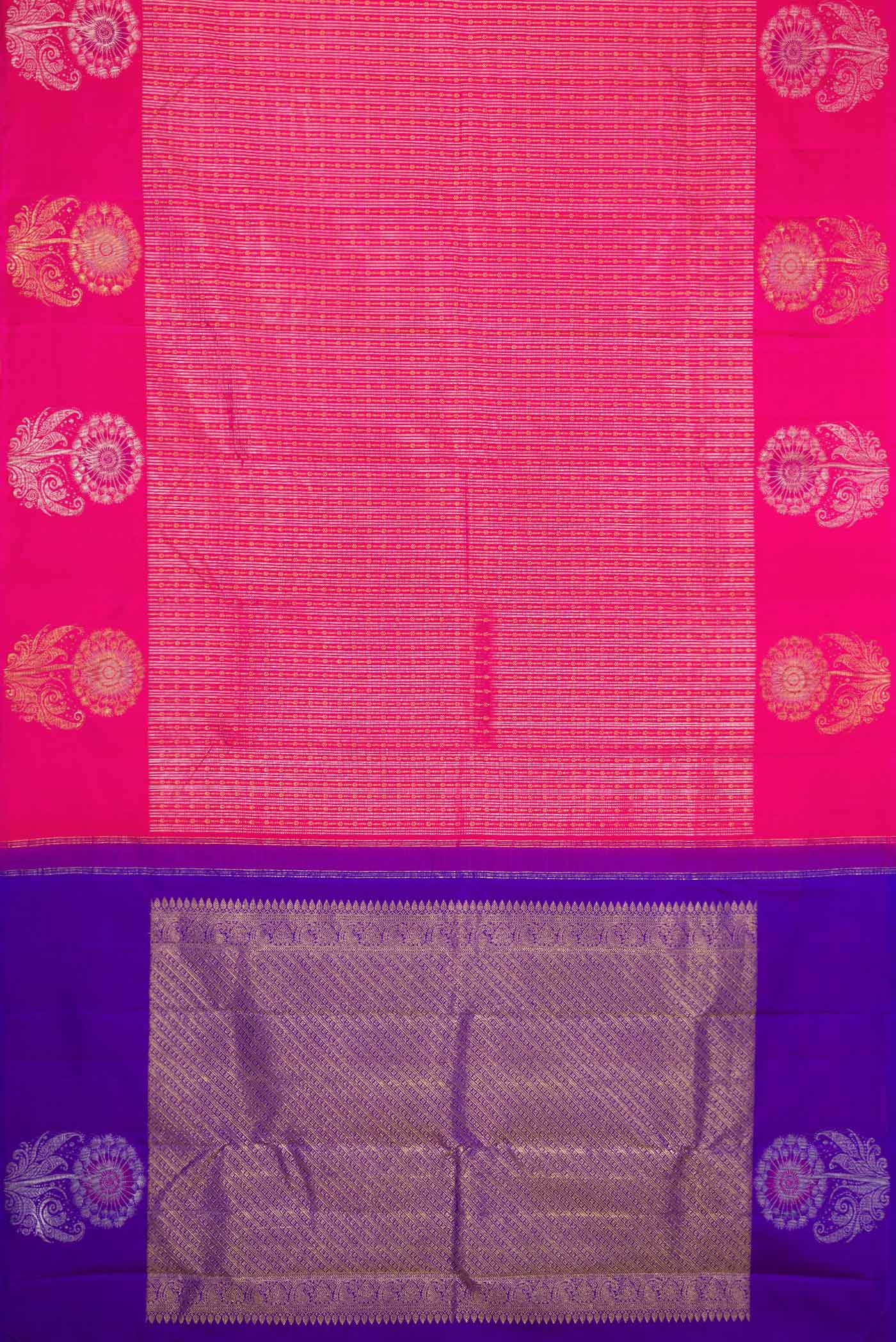 Pink Kanjivaram Silk Saree - Image 6