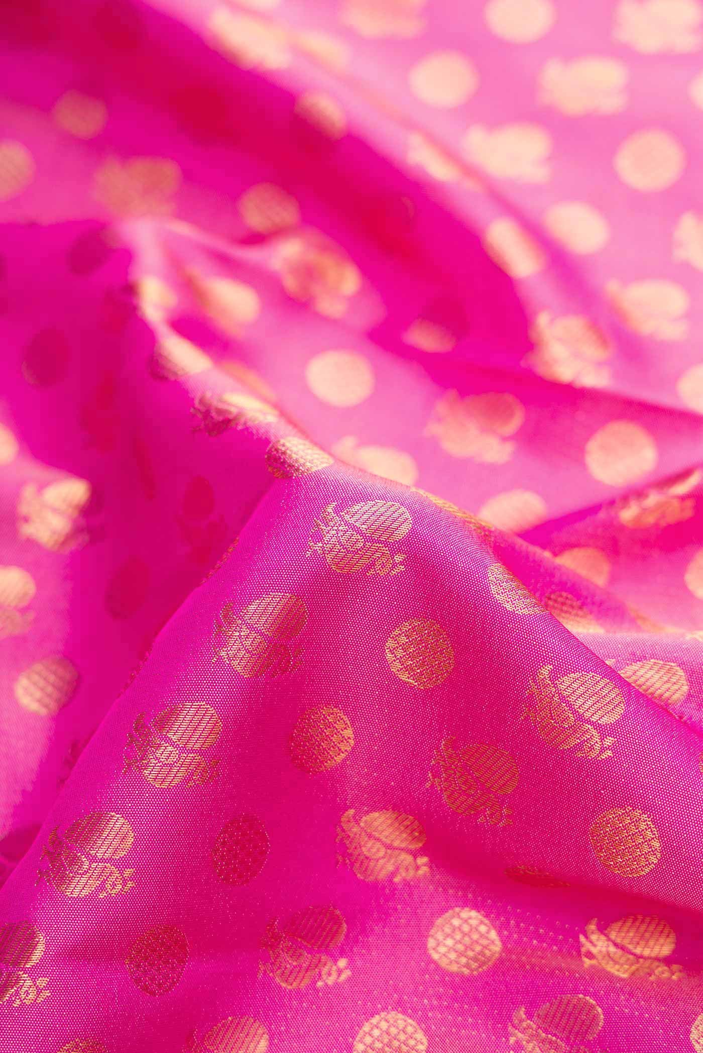 Pink Kanjivaram Silk Saree - Image 2