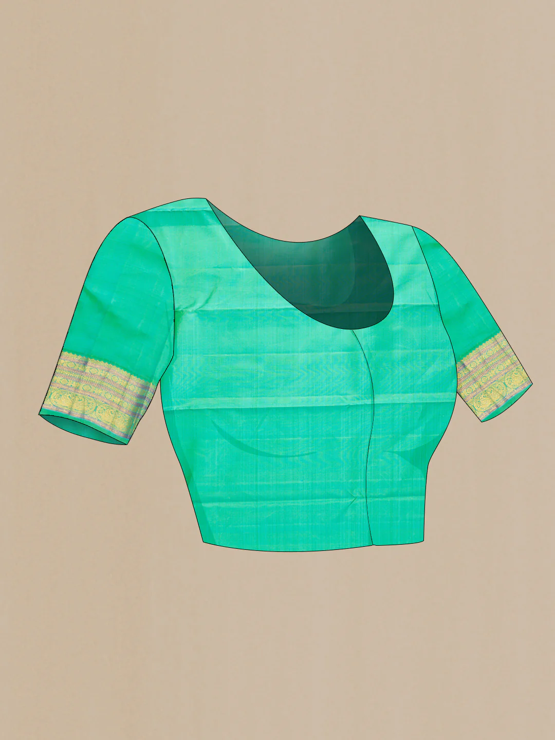 Rani Pink Kanjivaram Silk Saree - Image 5