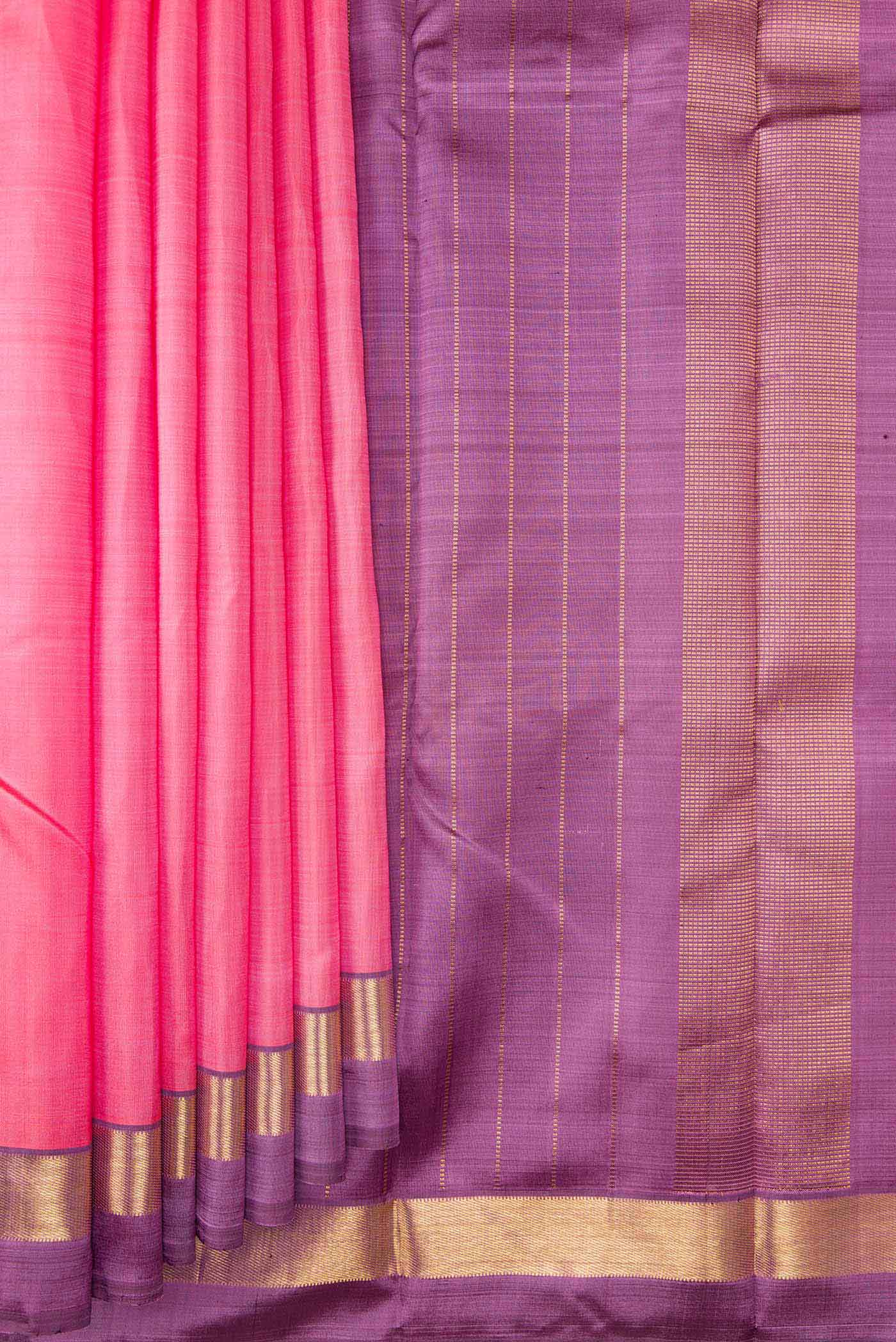 Pink Kanjivaram Silk Saree - Image 4