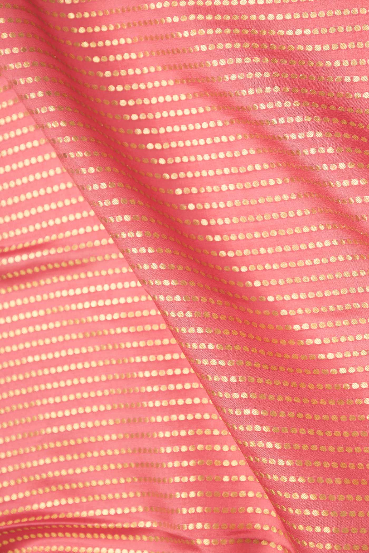 Coral Mysore Crepe Saree - Image 2