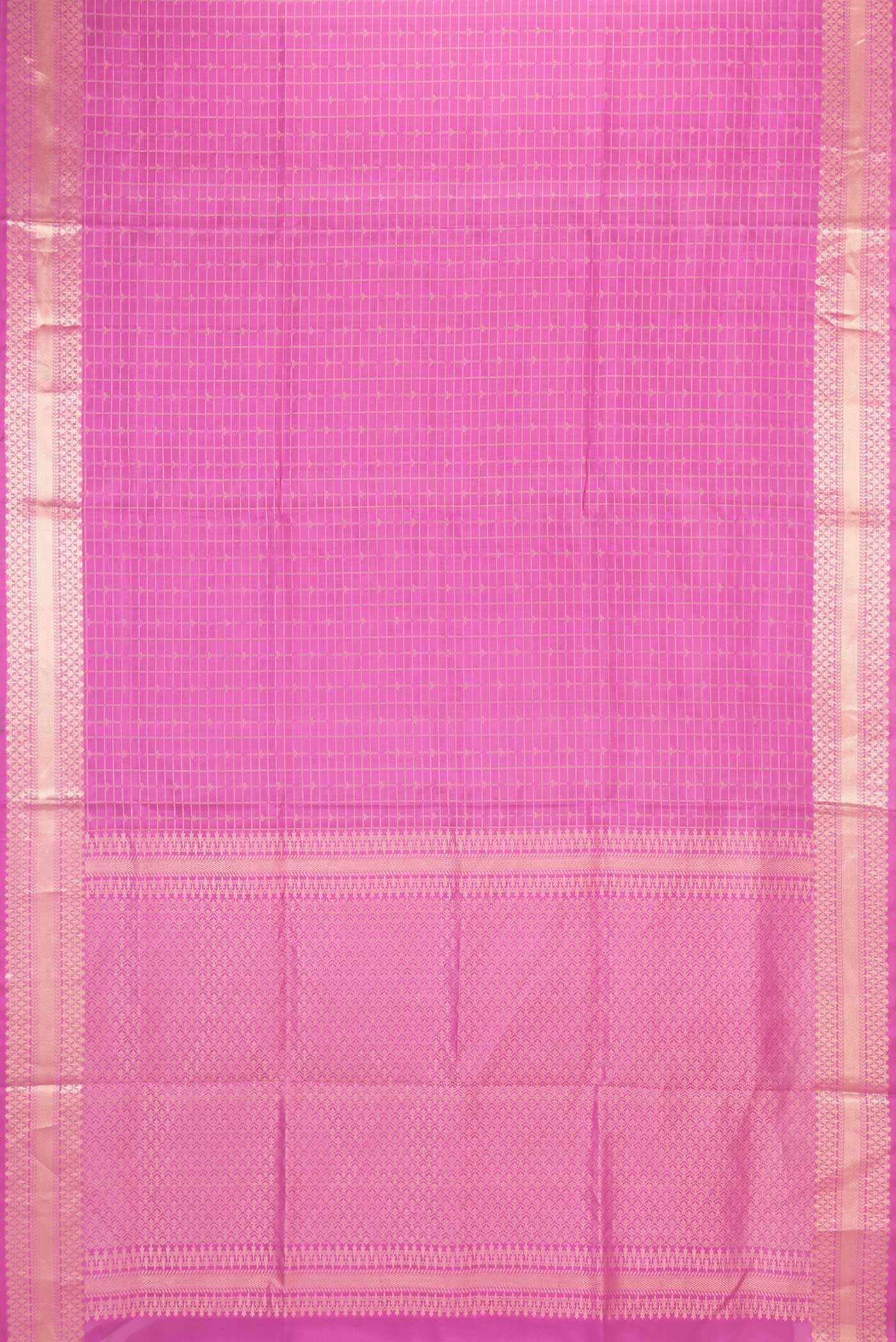 Pink Dual Tone Soft Silk Saree - Image 6