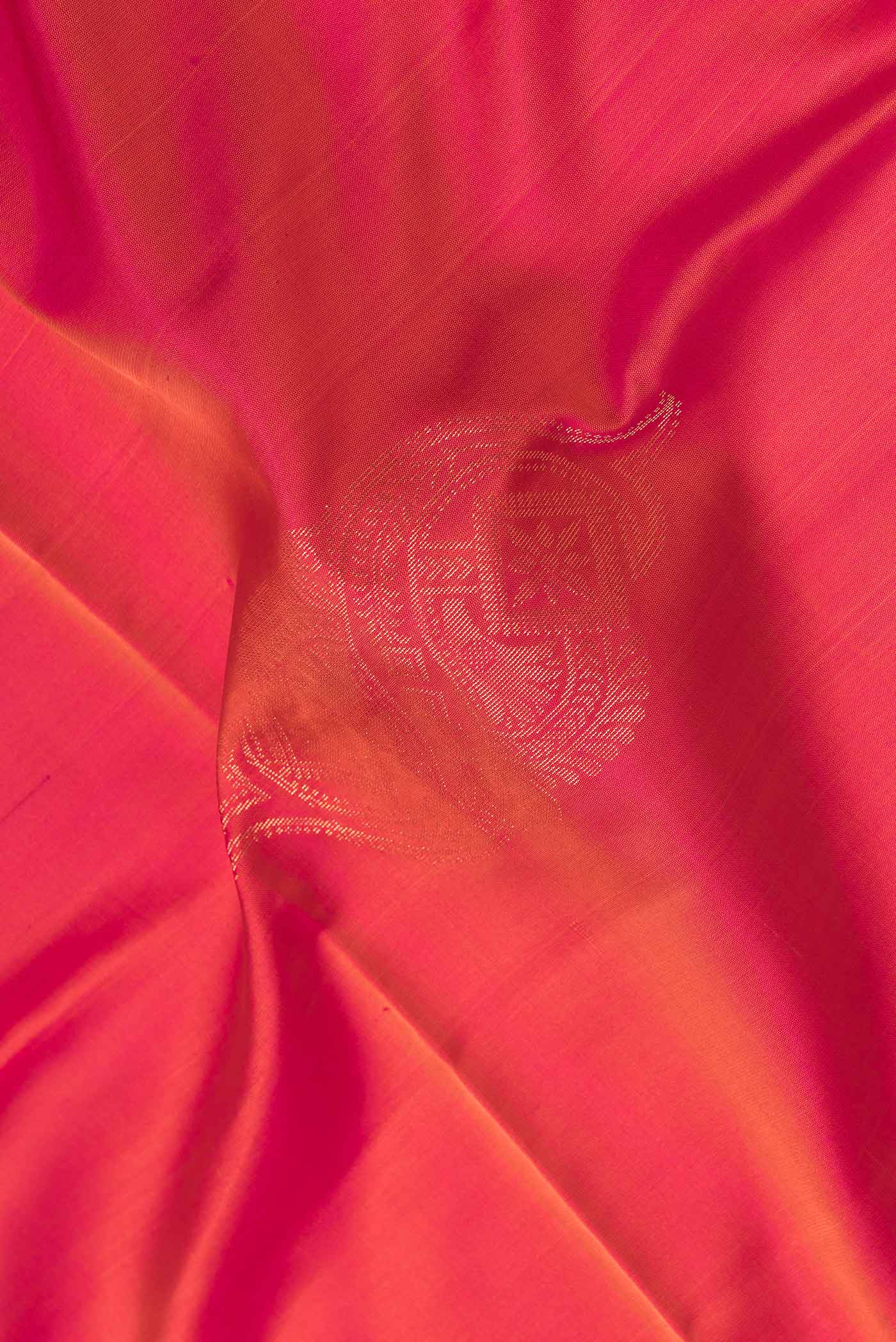 Pink with Orange Color Soft Silk Saree - Image 2