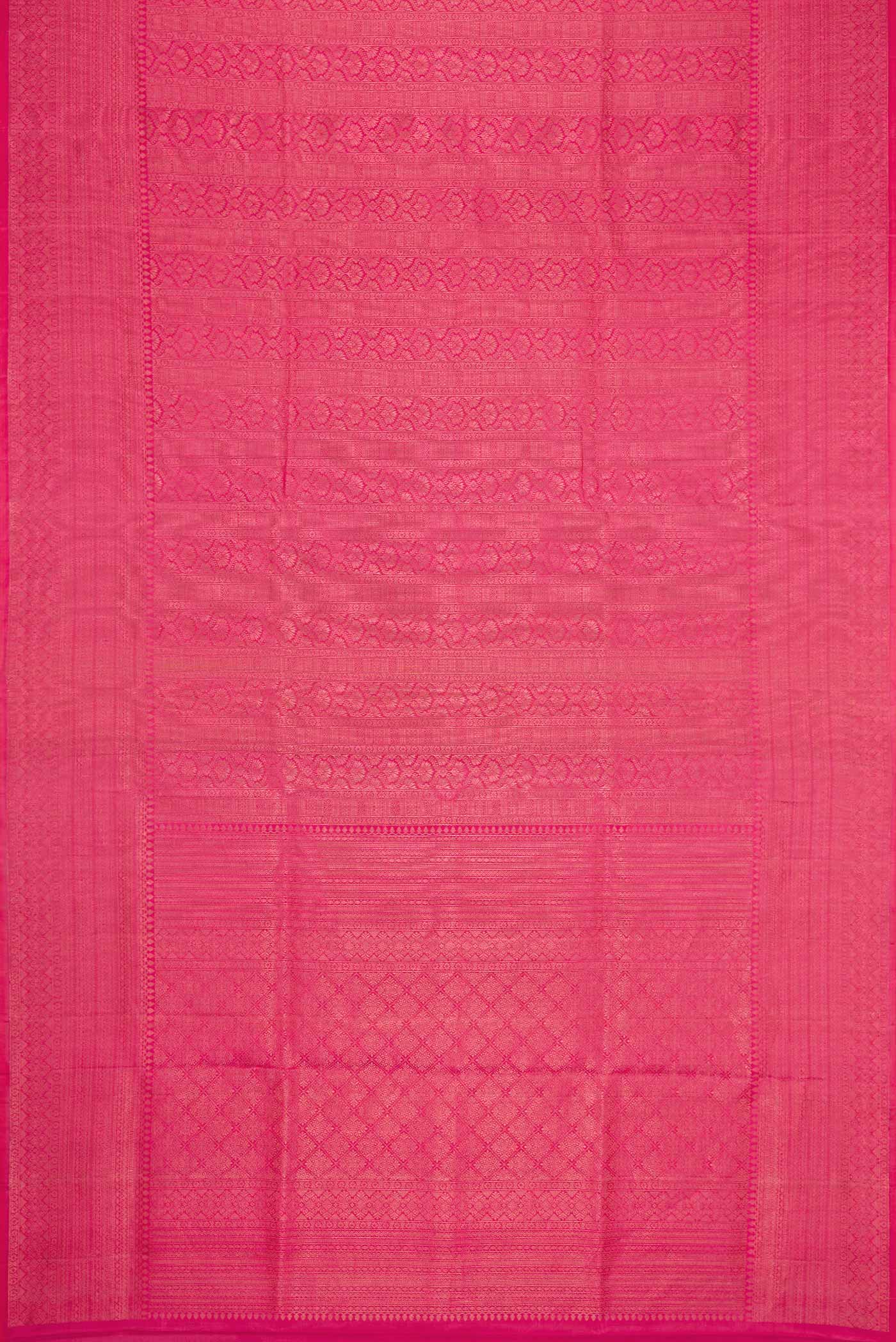 Pink Dual Tone Soft Silk Saree - Image 6