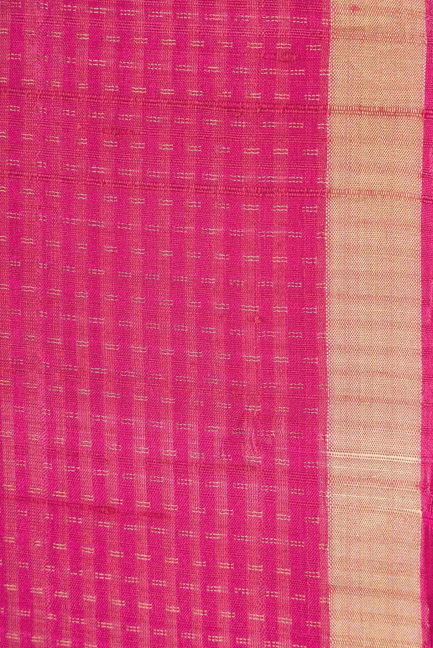 Pink Dual Tone Soft Silk Saree - Image 3